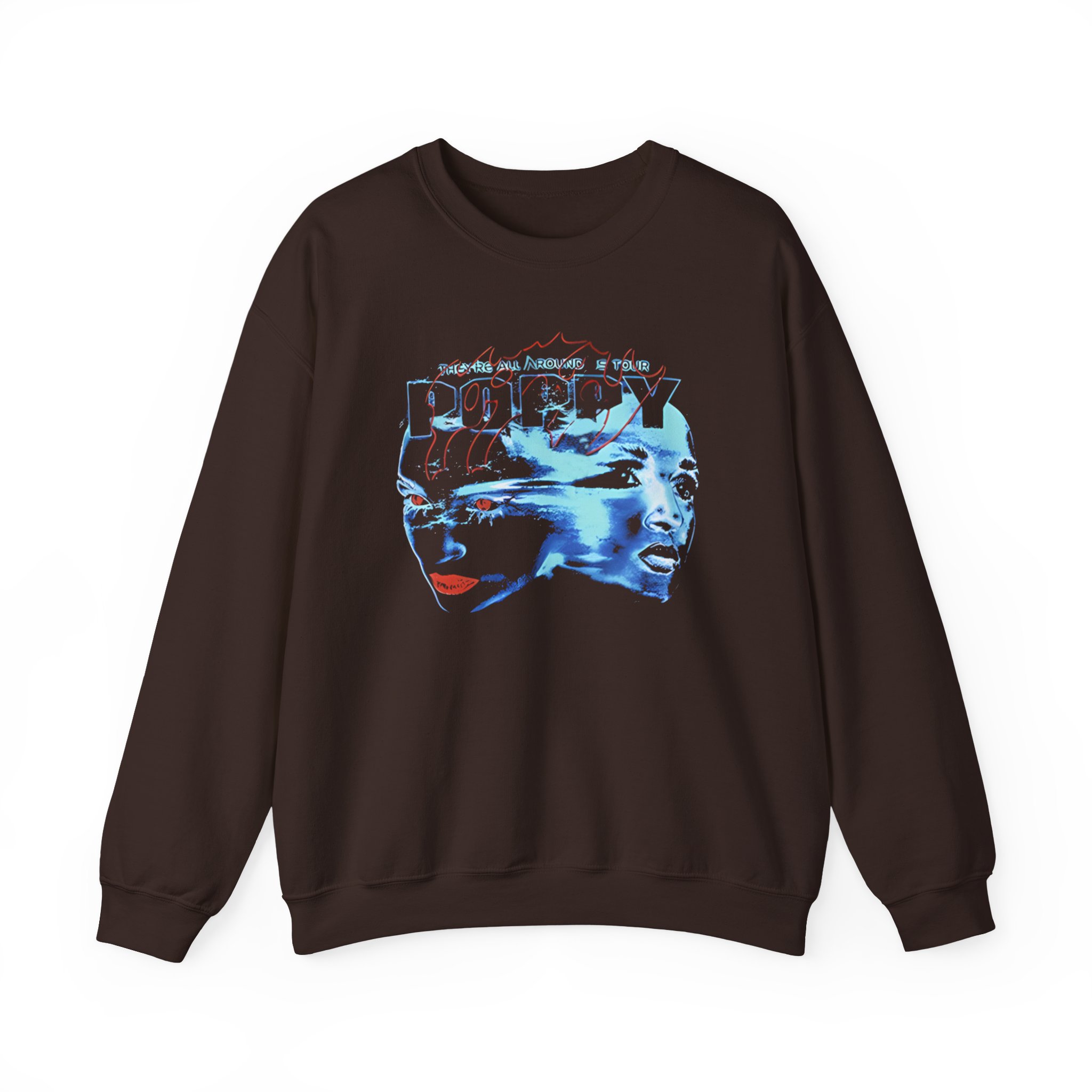 Poppy They Are All Around Us Tour Unisex Heavy Blend™ Crewneck Sweatshirt - Image 3