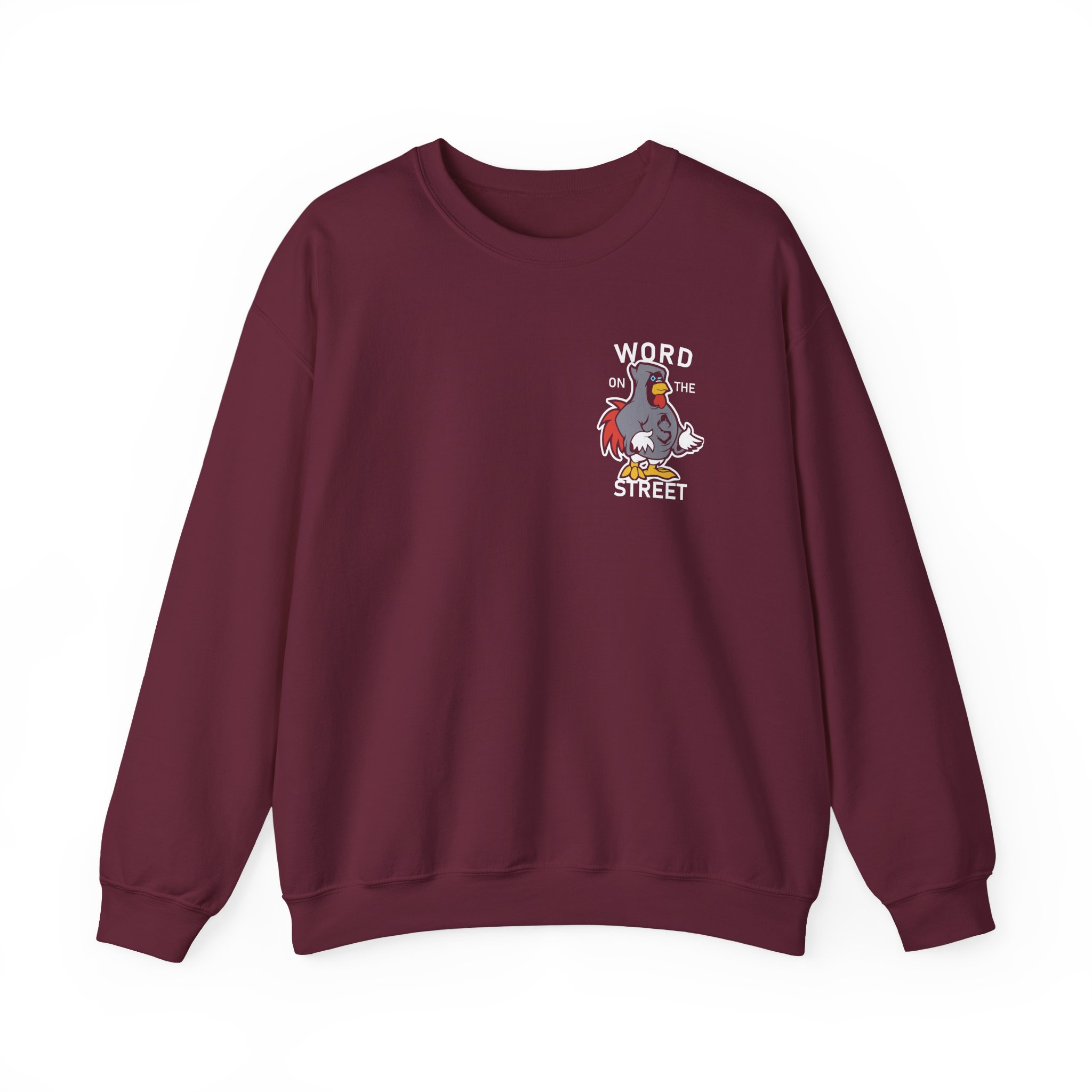 Shroud Chicken Word On The Street Unisex Heavy Blend™ Crewneck Sweatshirt