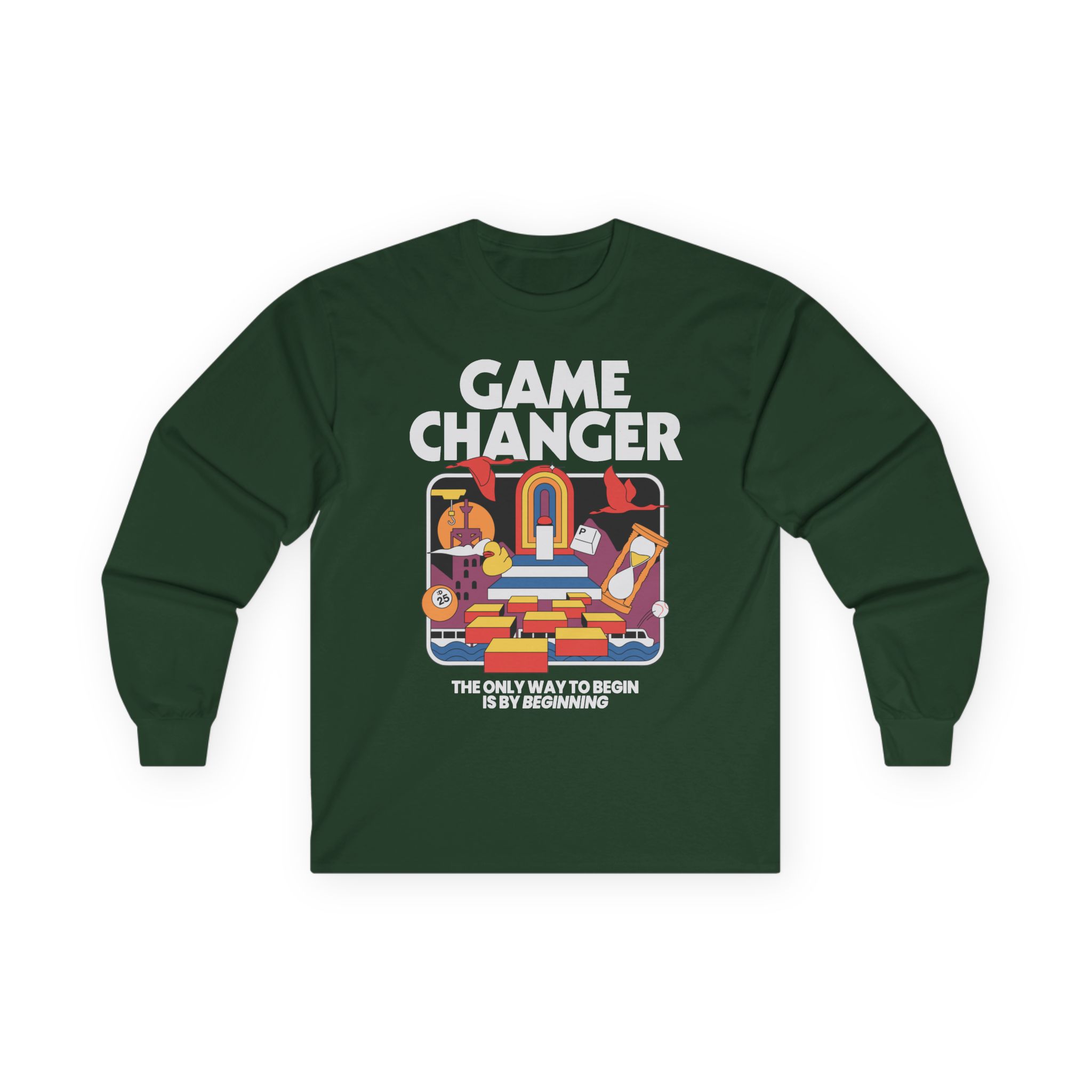 Dropout Game Changer Ringer Unisex Ultra Cotton Long Sleeve Tee - Image 7