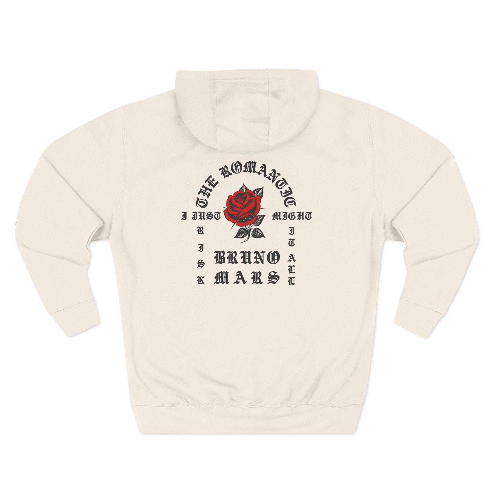 Bruno Mars the Romantic Tour Three-Panel Fleece Hoodie - Image 6