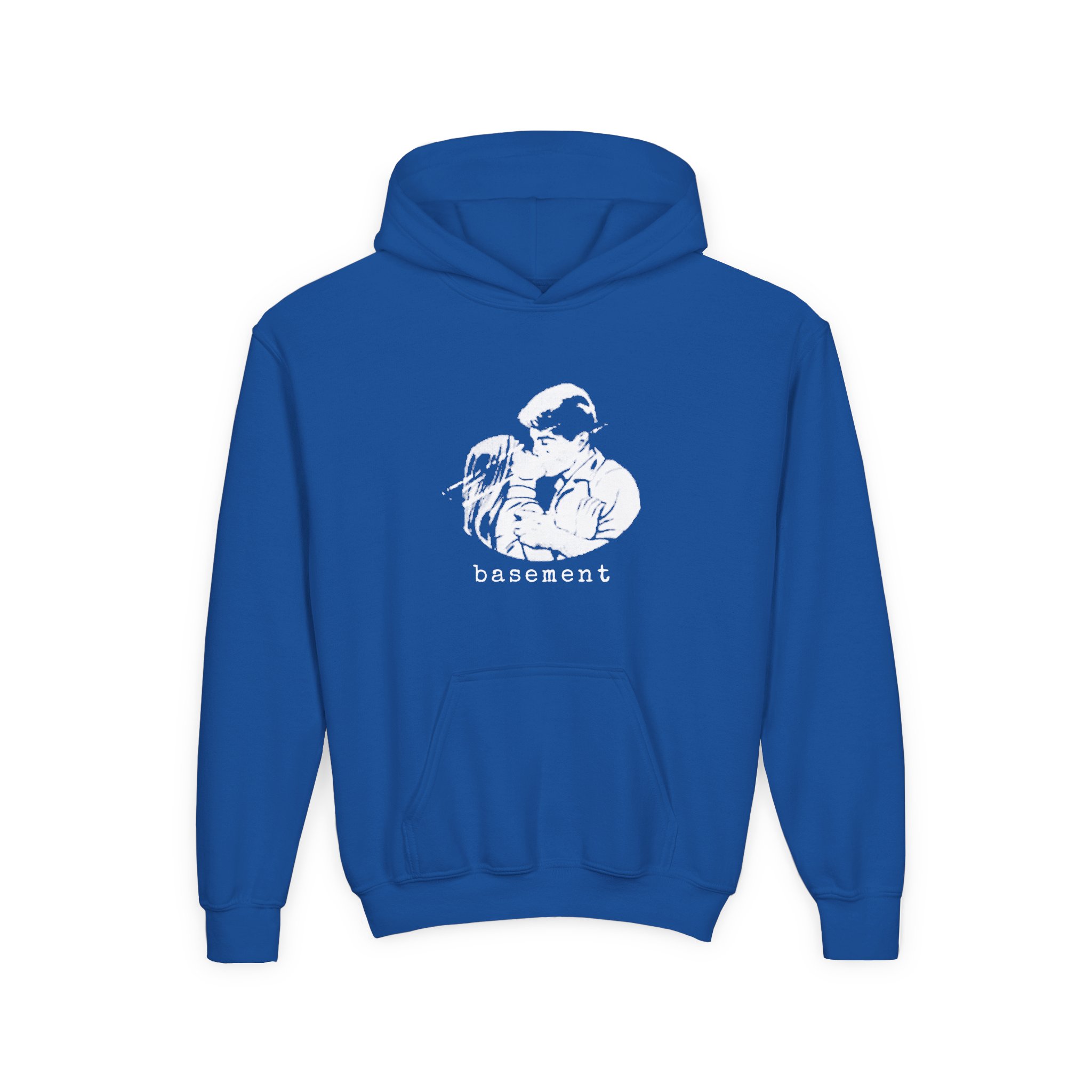 Cold Cuts Basement Couple Youth Heavy Blend Hooded Sweatshirt - Image 9