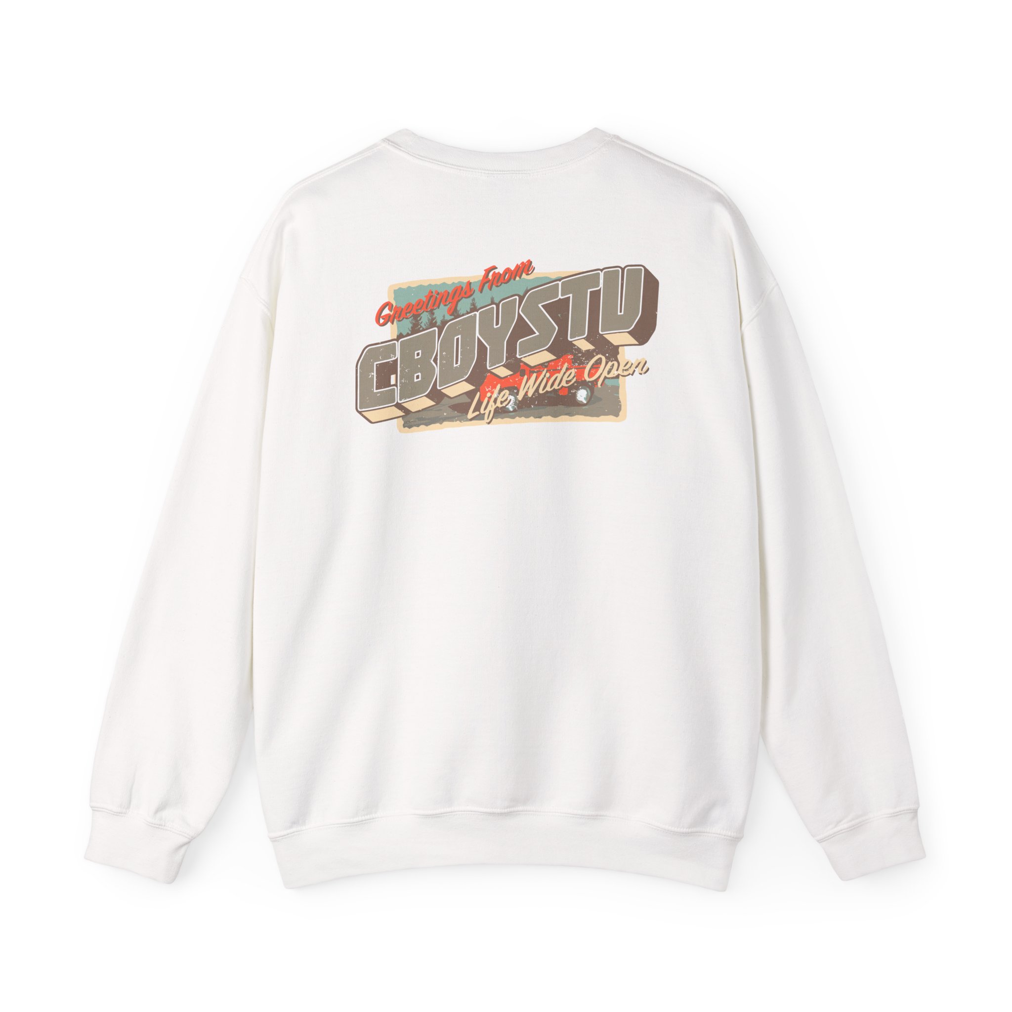 Cboystv Postcard Unisex Heavy Blend™ Crewneck Sweatshirt - Image 4