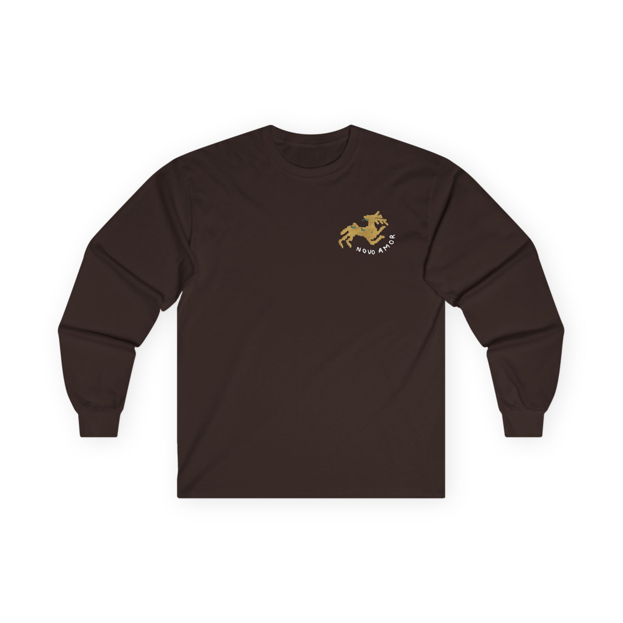 Novo Amor Embroidered Deer Unisex Ultra Cotton Long Sleeve Tee - Image 3