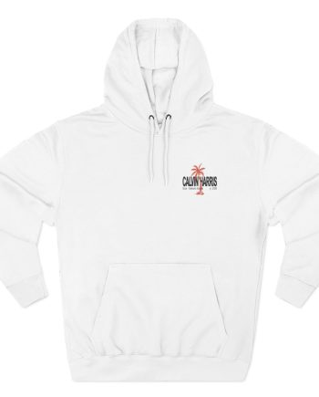Calvin Harris Ecru Palm Three-Panel Fleece Hoodie