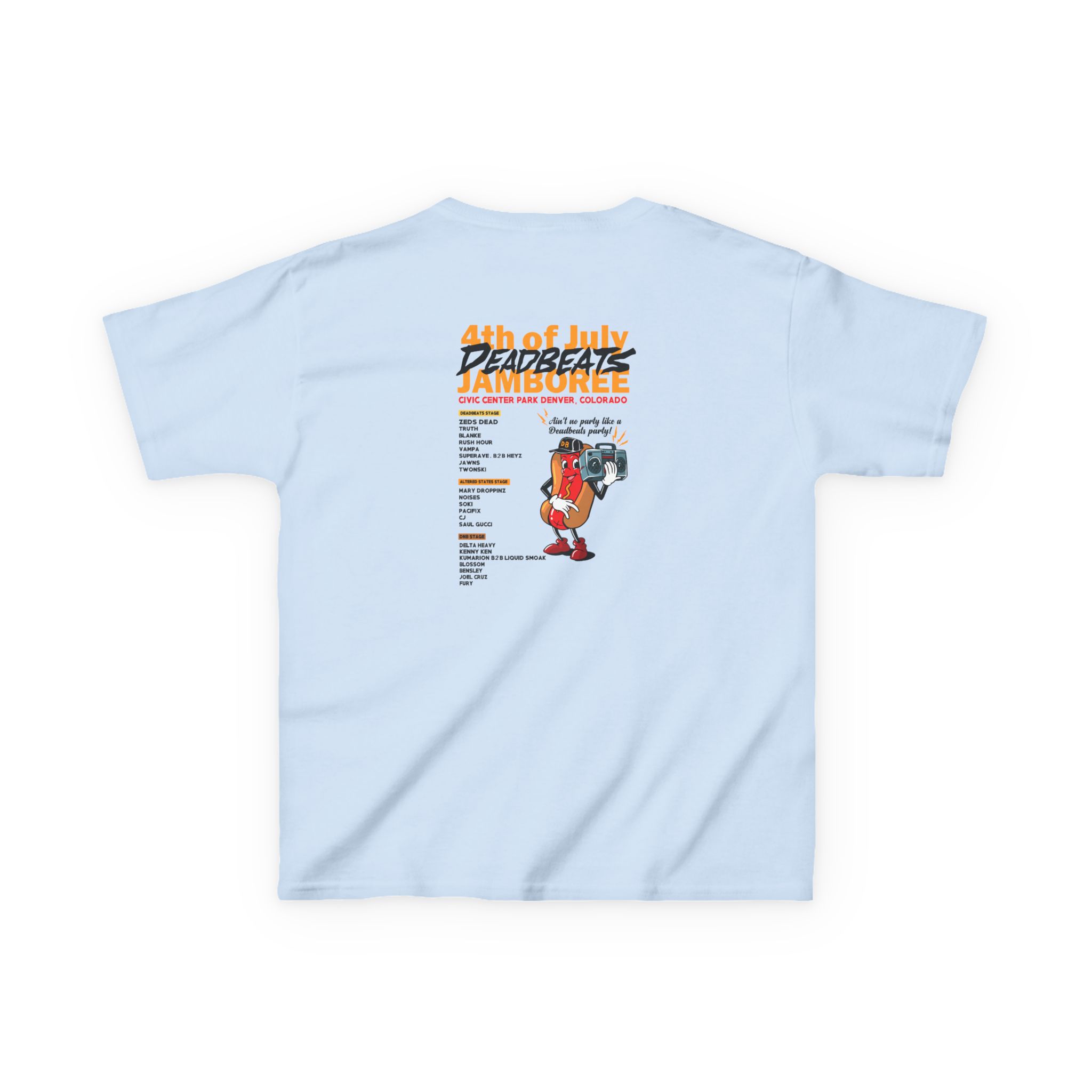 Kids Deadbeats Jamboree Hot Dog Heavy Cotton™ Tee - Image 6