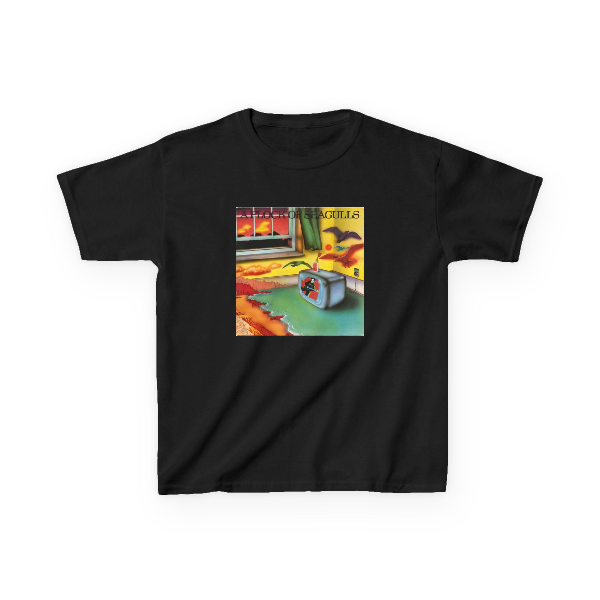 A Flock of Seagulls Original Album Cover Kids Heavy Cotton™ Tee