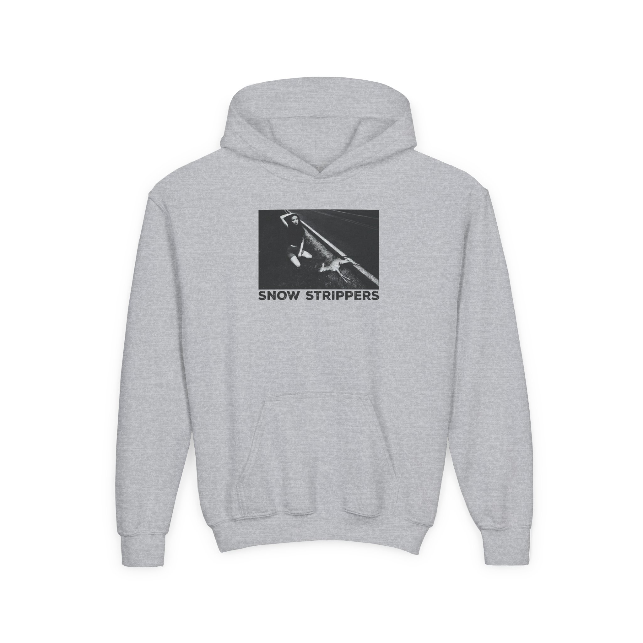 Youth Snow Strippers Heavy Blend Hooded Sweatshirt - Image 3