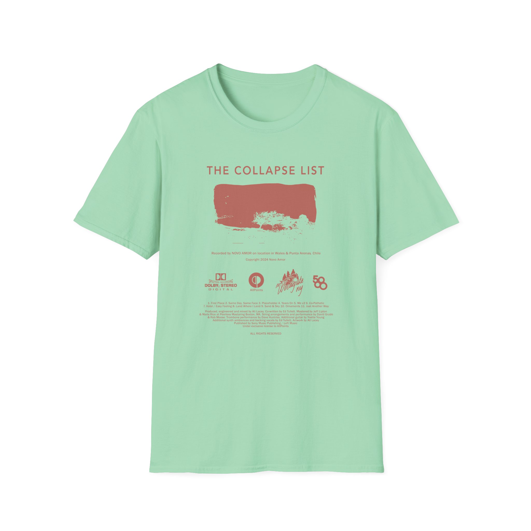 Novo Amor The Collapse List Unisex Softstyle T-shirt - Image 9