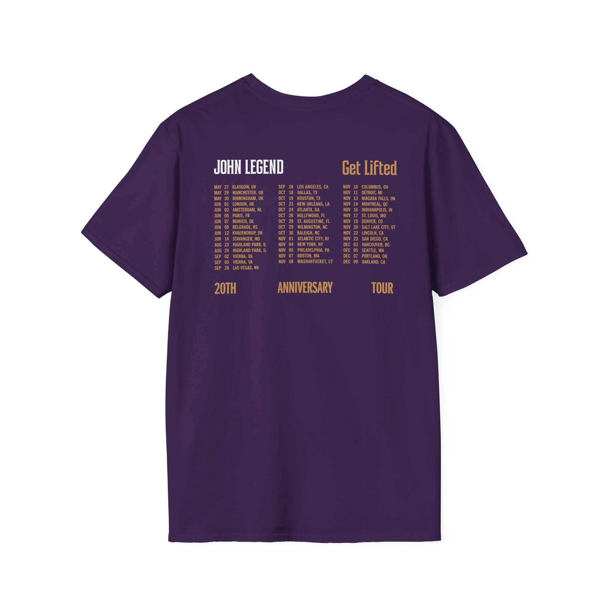John Legend Get Lifted Unisex Softstyle T-Shirt - Image 8