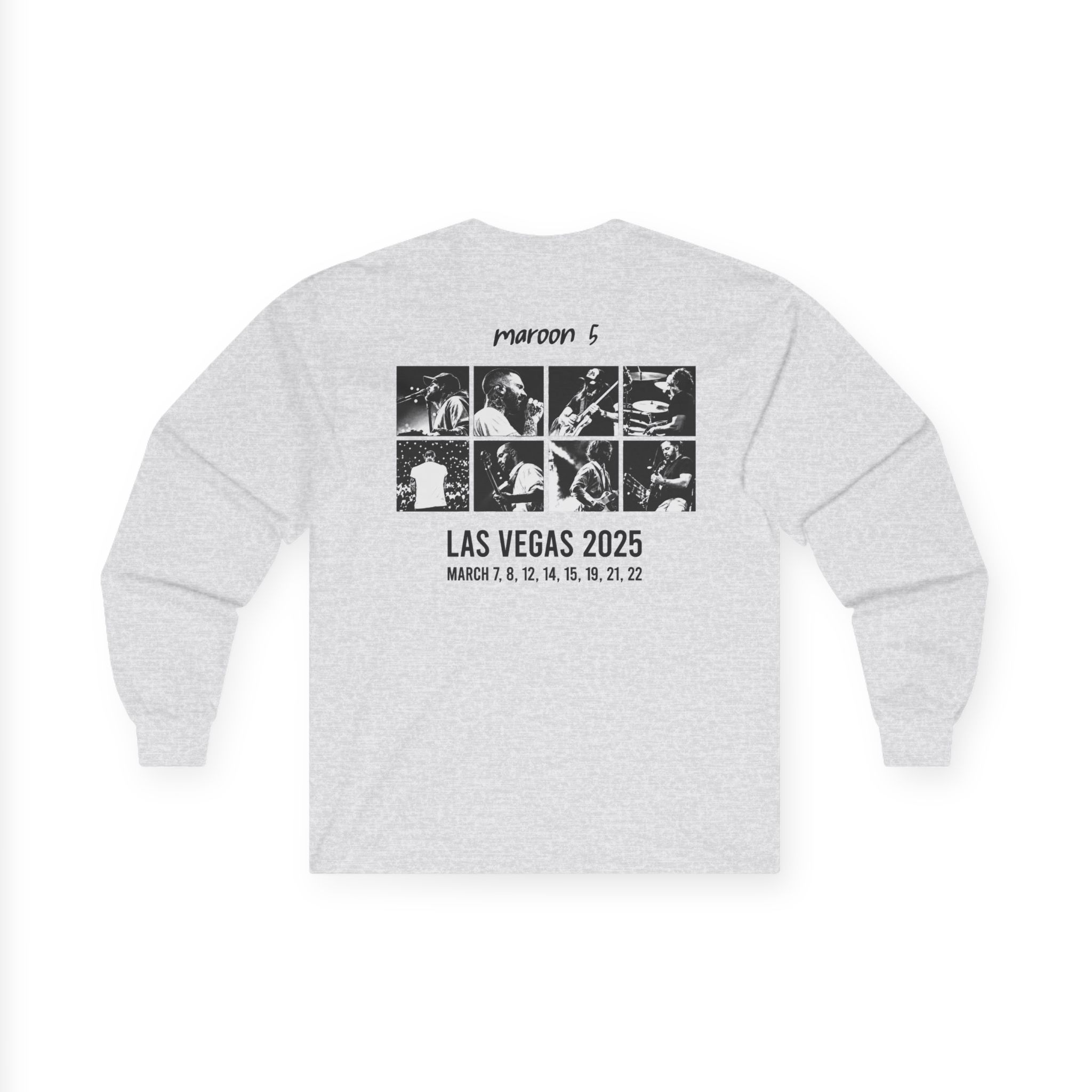 Adam Levine M5LV 2025 Grid Unisex Ultra Cotton Long Sleeve Tee - Image 4