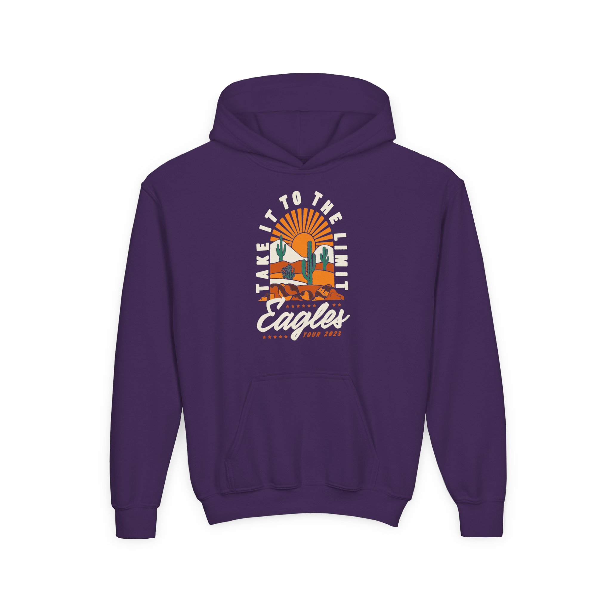 Youth The Eagles Take It to the Limit Heavy Blend Hooded Sweatshirt - Image 7