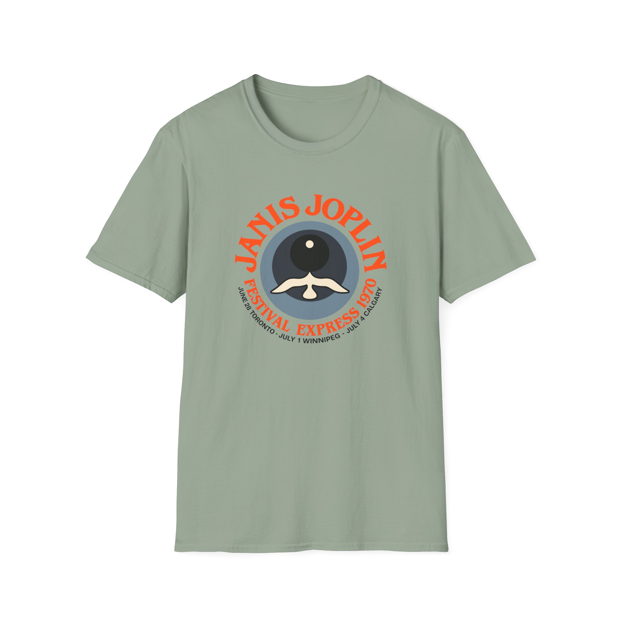 Janis Joplin Festival Express 1970 Unisex Softstyle T-Shirt - Image 15