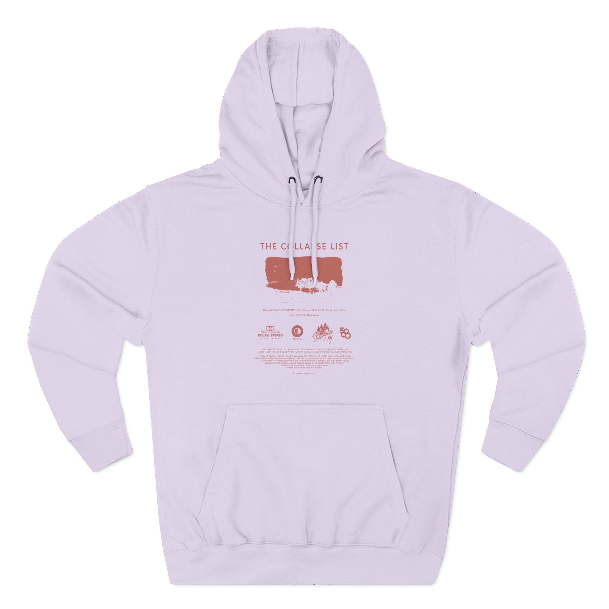 Novo Amor The Collapse List Three-Panel Fleece Hoodie - Image 7
