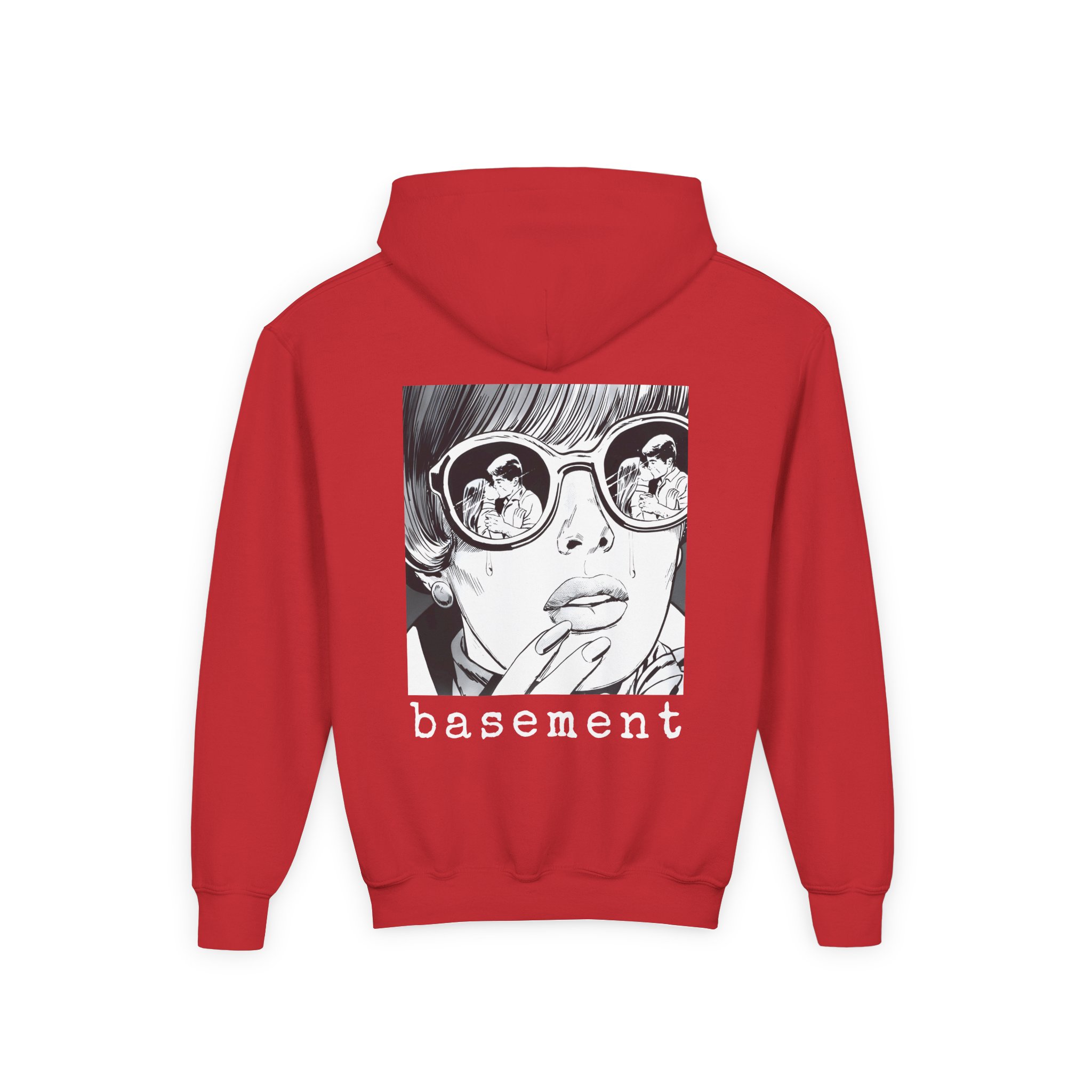 Cold Cuts Basement Couple Youth Heavy Blend Hooded Sweatshirt - Image 16