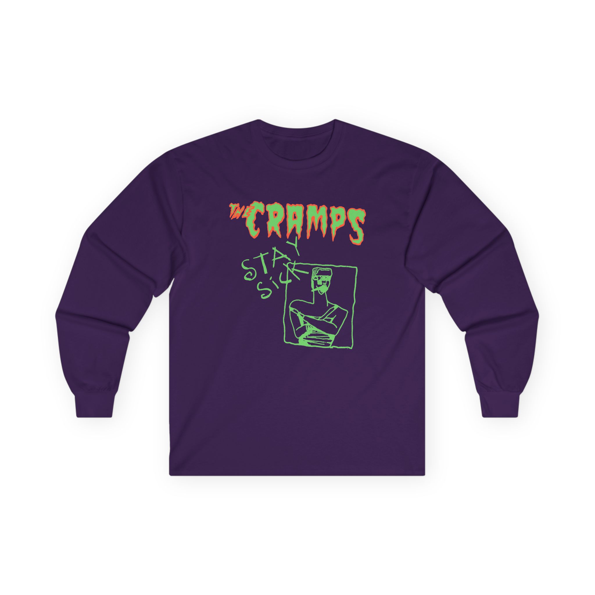 The Cramps Stay Sick Unisex Ultra Cotton Long Sleeve Tee - Image 7