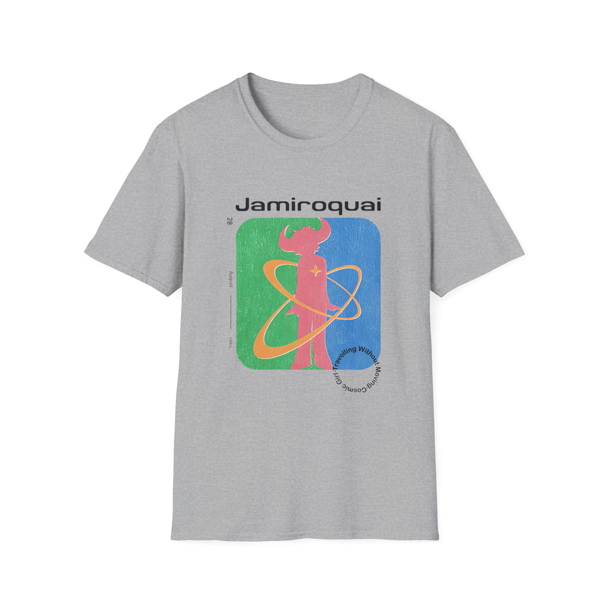 Calvin Harris Cosmic Girl Embroidered Unisex Softstyle T-Shirt - Image 9