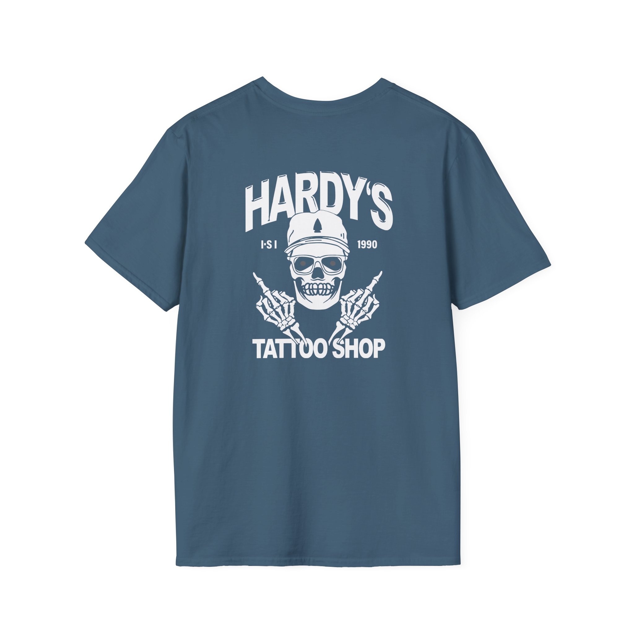 Hd Tattoo Shop Unisex Softstyle T-Shirt - Image 12