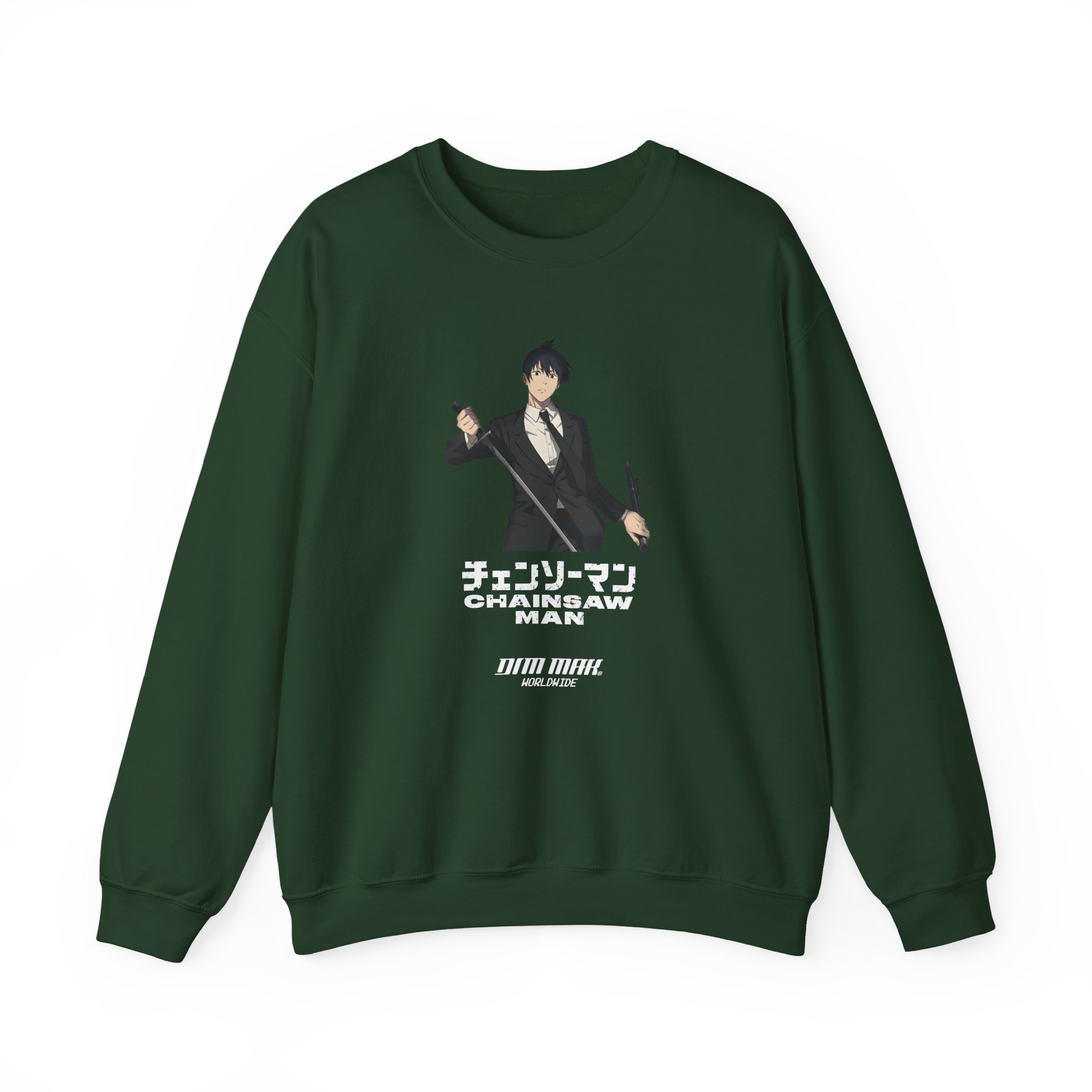 Chainsaw Man X Dim Mak Aki Unisex Heavy Blend™ Crewneck Sweatshirt - Image 7
