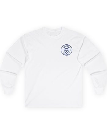 Valuetainment Men's USA Distress Flag Unisex Ultra Cotton Long Sleeve Tee