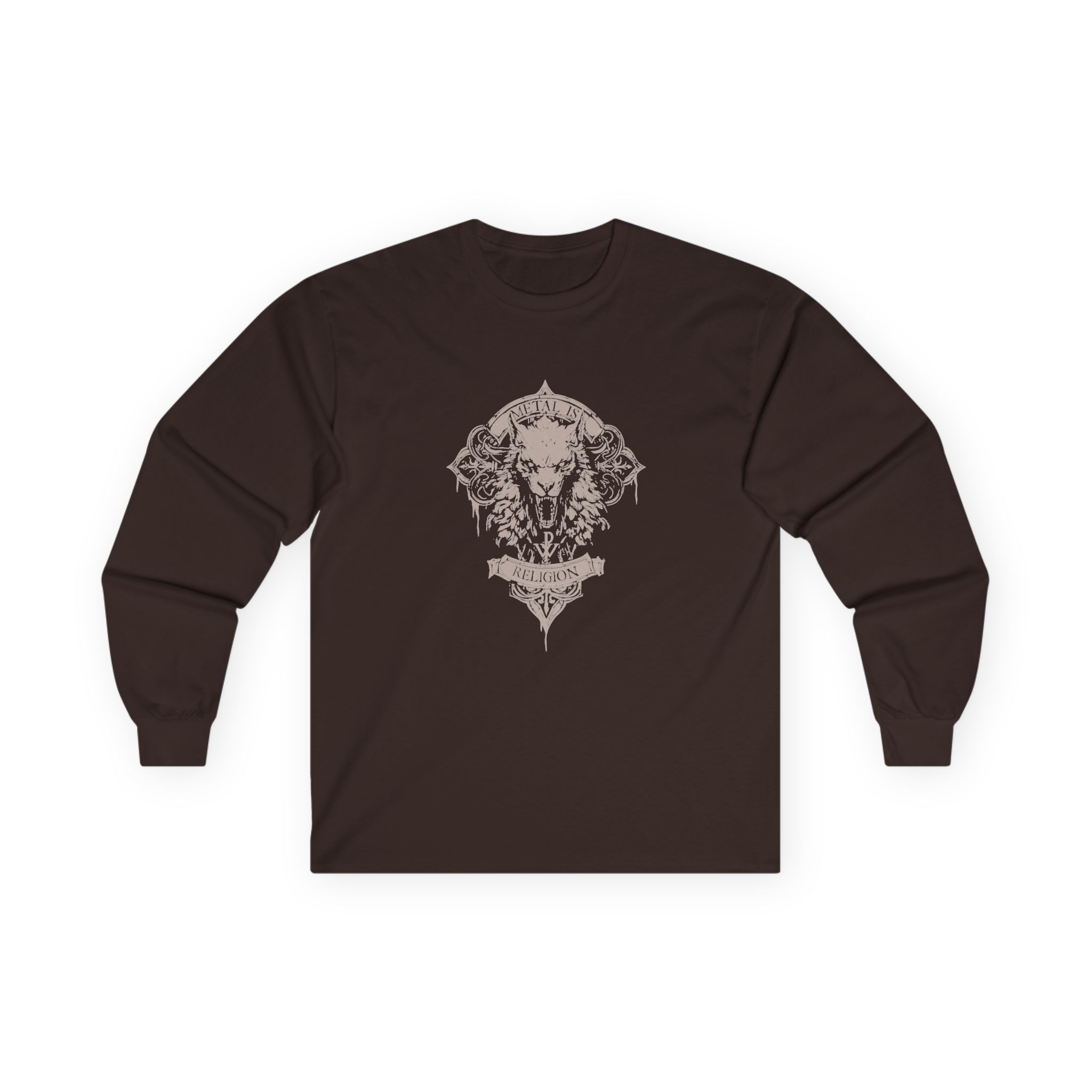 Powerwolf Wolfhead Unisex Ultra Cotton Long Sleeve Tee - Image 3