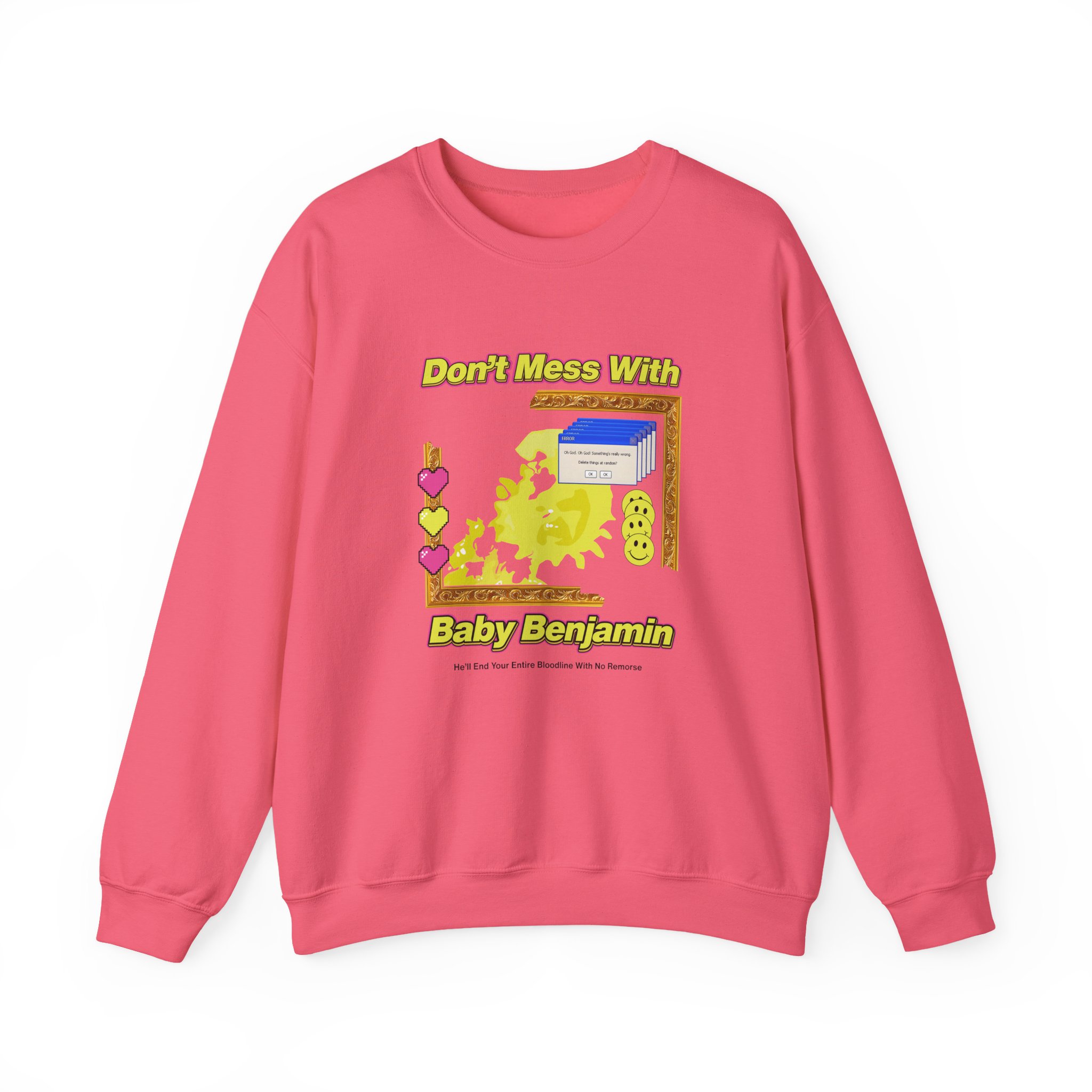 Garrett Watts Don't Mess With Baby Benjamin Unisex Heavy Blend™ Crewneck Sweatshirt - Image 17