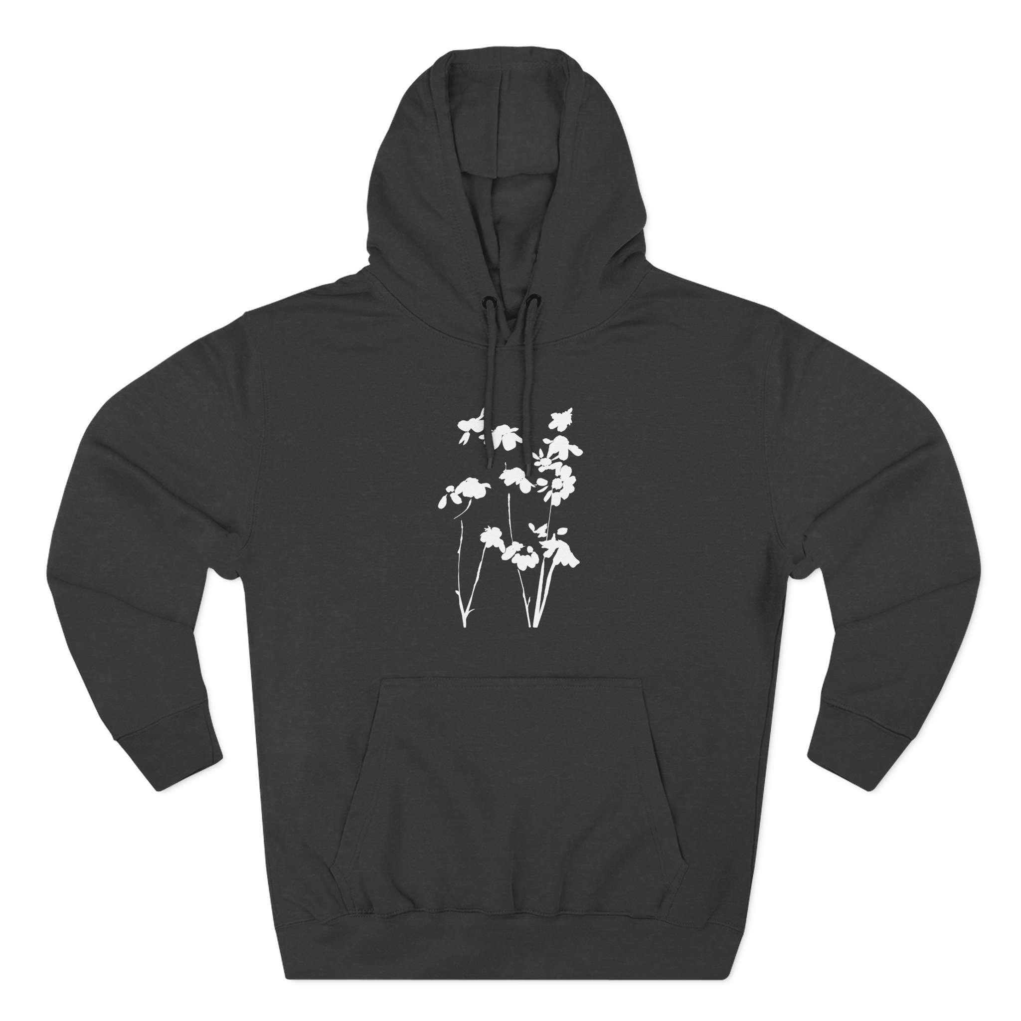 AG petal blurred flowers Three-Panel Fleece Hoodie - Image 3