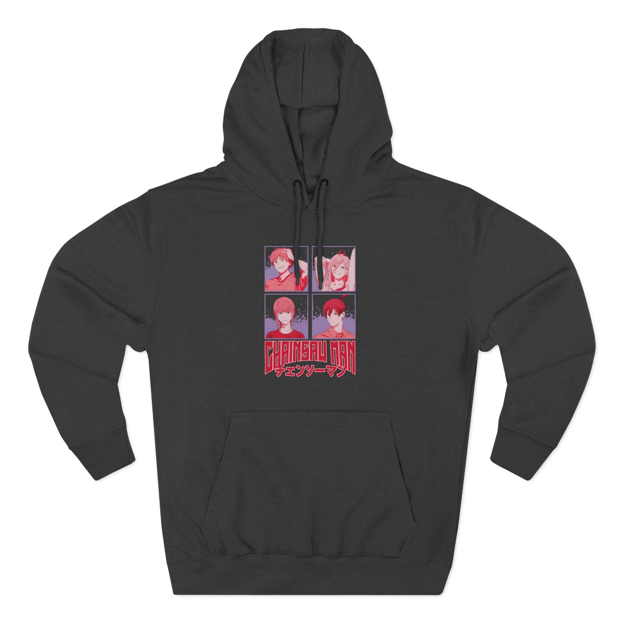 Chainsaw Man Tonal Group Three-panel Fleece Hoodie - Image 3