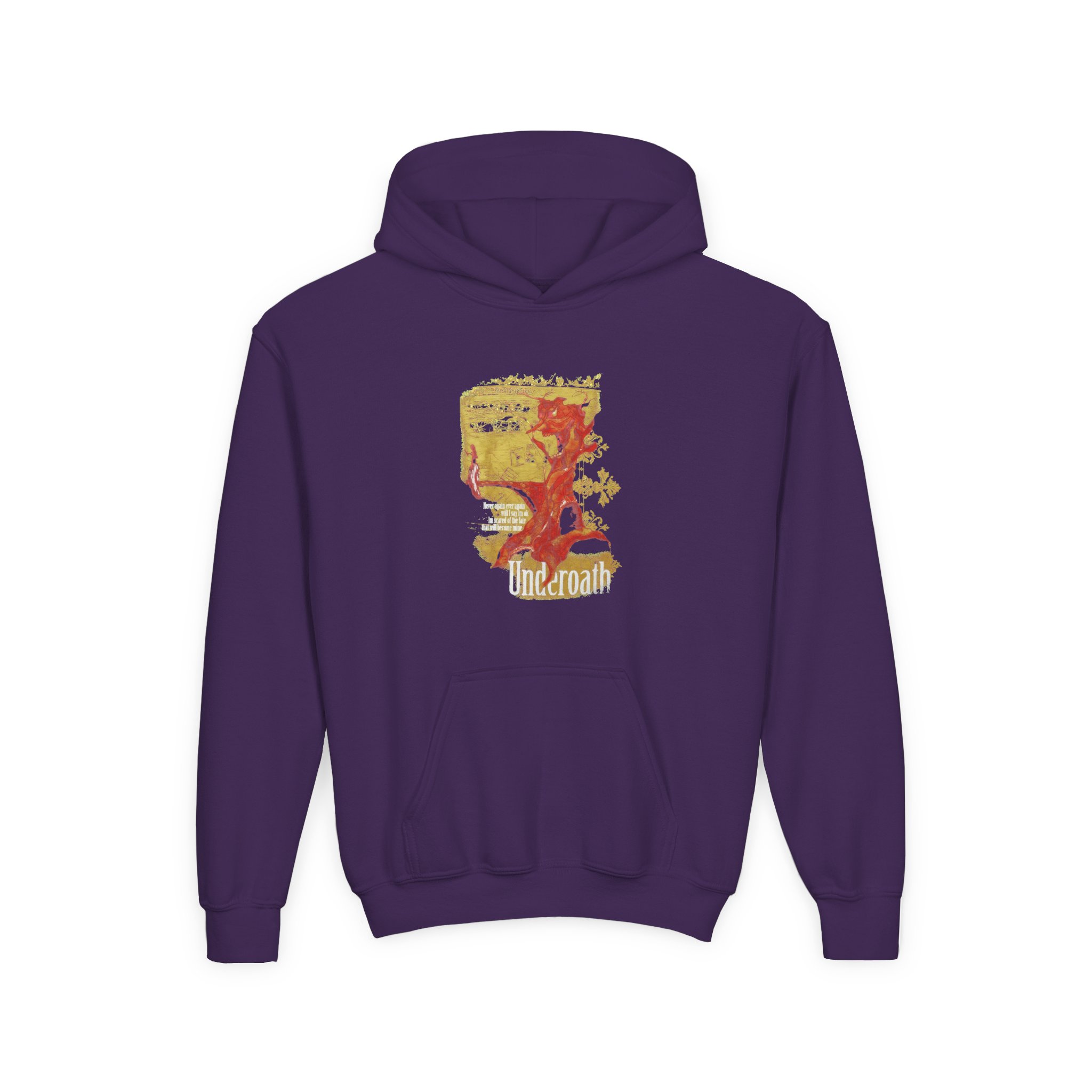 Underoath Youth Heavy Blend Hooded Sweatshirt - Image 5