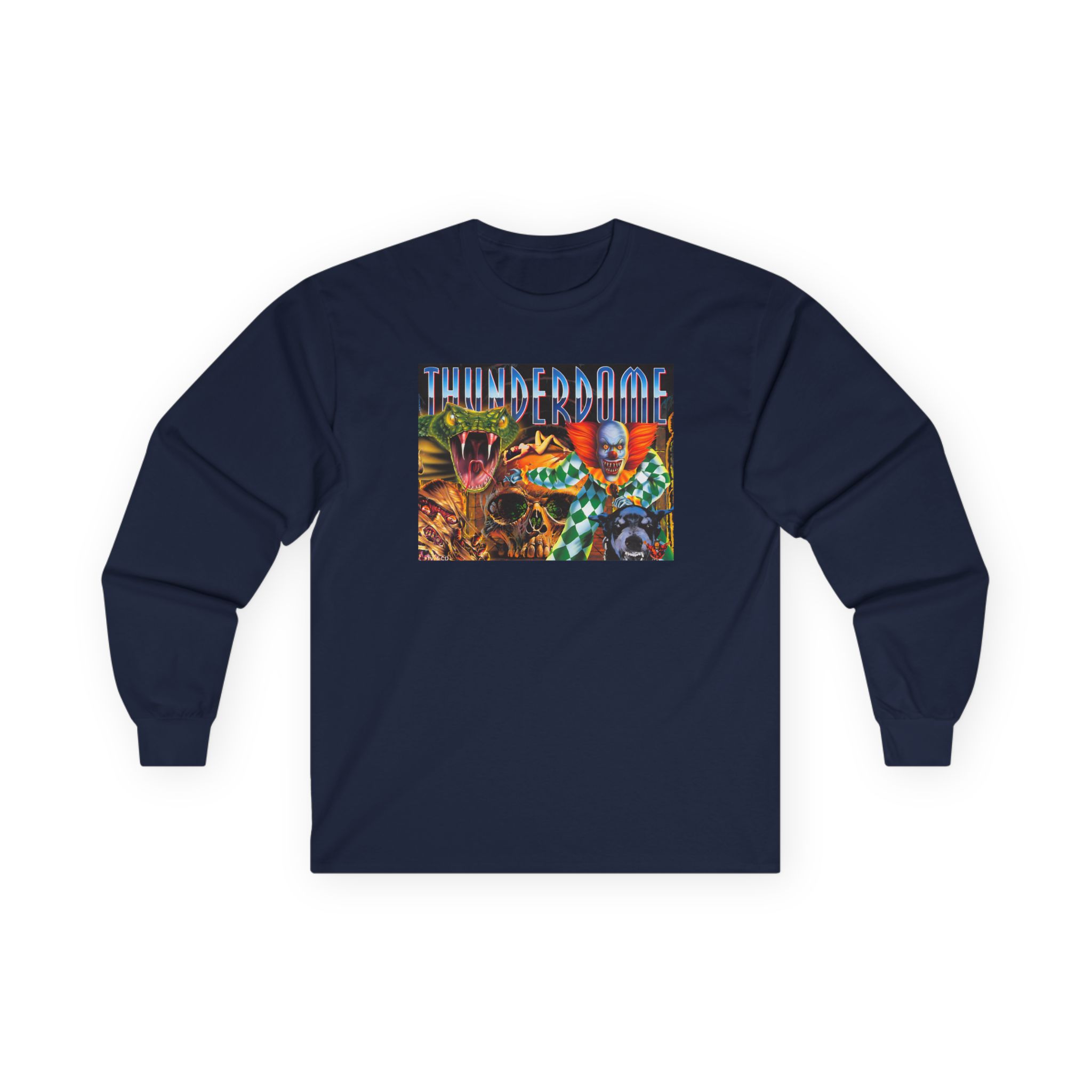 Thunderdome Hardcore Will Never Die Unisex Ultra Cotton Long Sleeve Tee - Image 5