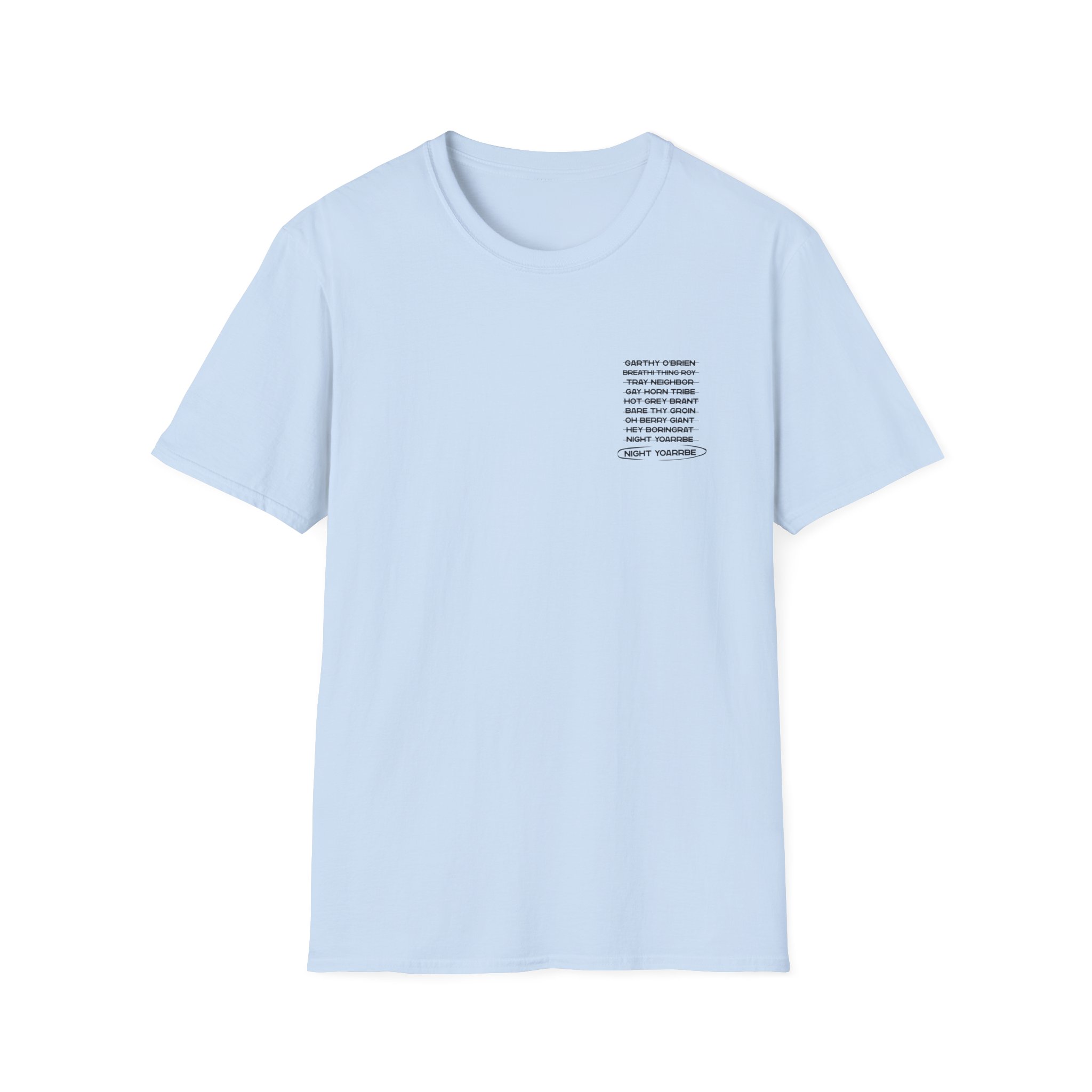 Dropout Night Yorb Anagram Unisex Softstyle T-Shirt - Image 19