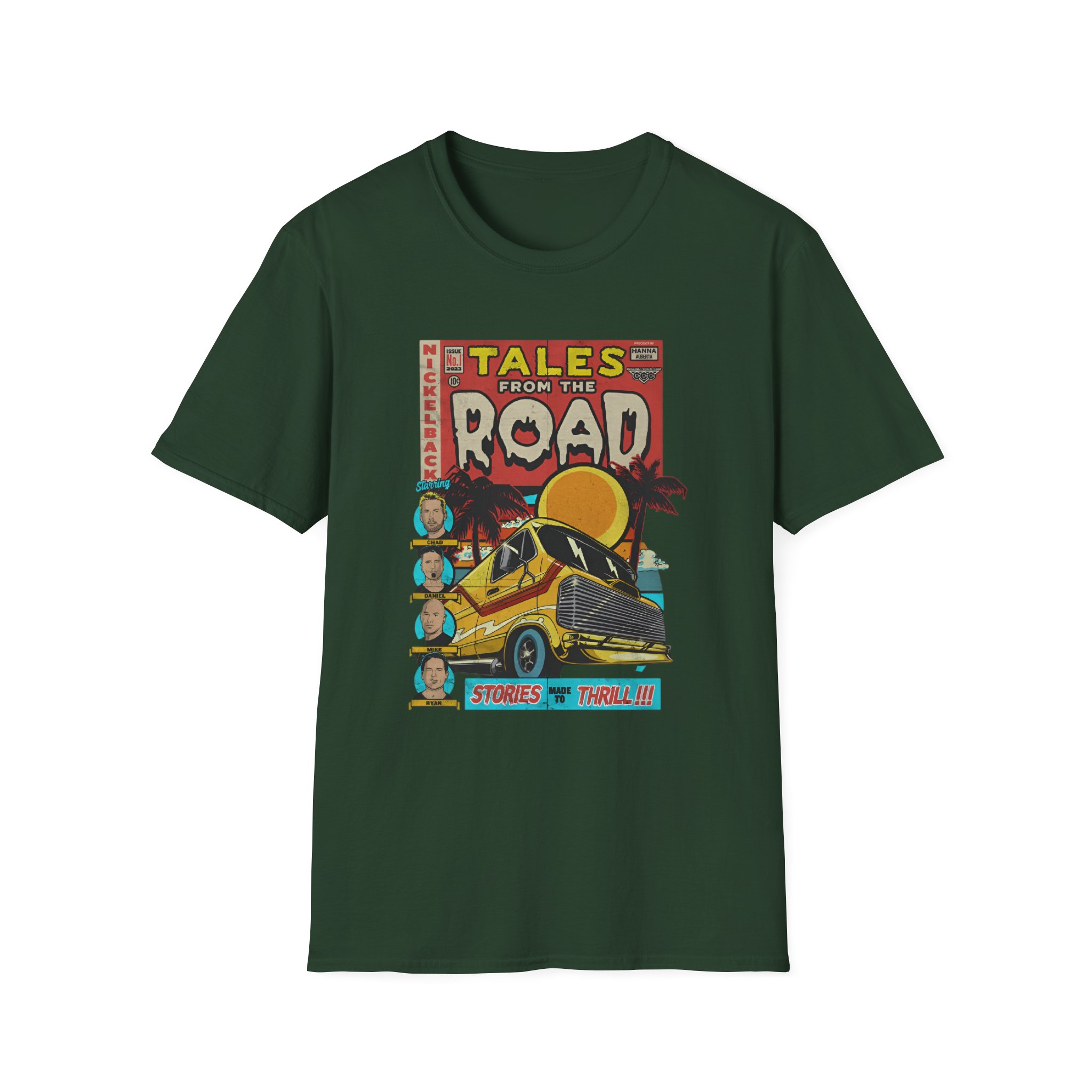 Nickelback Tales From the Road Unisex Softstyle T-Shirt - Image 5