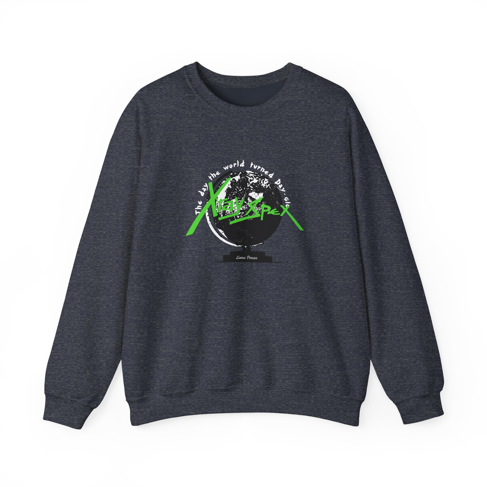 X-ray Spex Day-Glo Globe Unisex Heavy Blend™ Crewneck Sweatshirt - Image 9