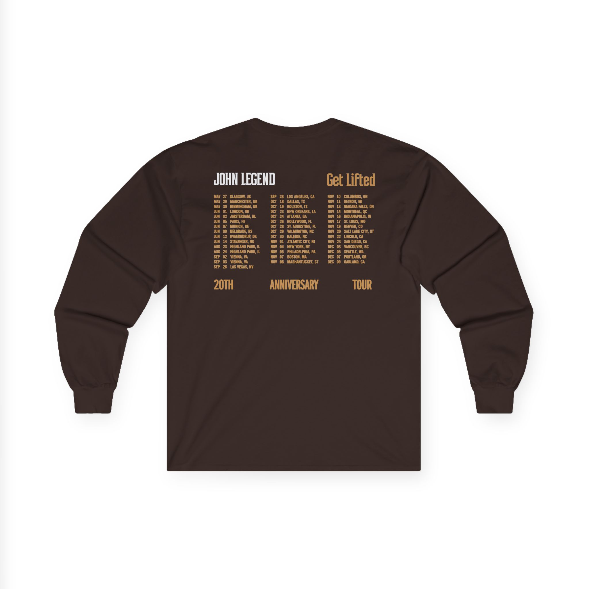 John Legend Get Lifted Unisex Ultra Cotton Long Sleeve Tee - Image 4