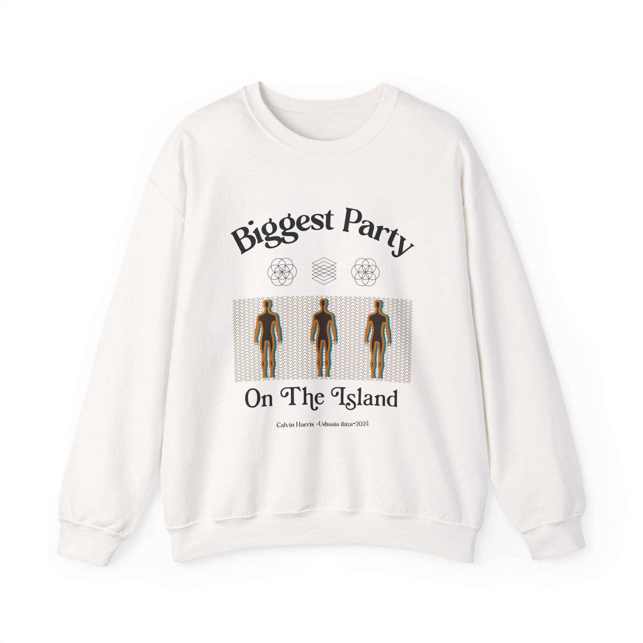 Calvin Harris Ushuaia Higher Island Party Unisex Heavy Blend™ Crewneck Sweatshirt