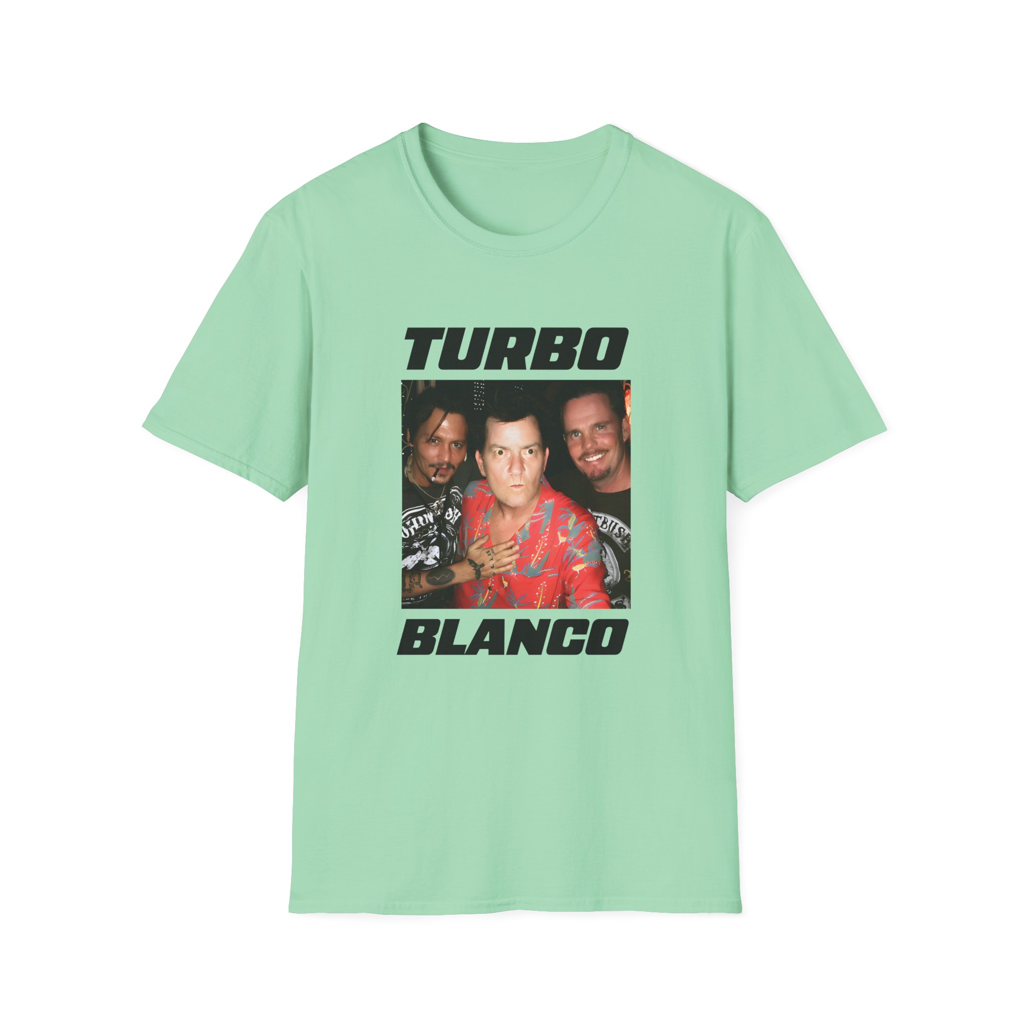 Chris Lorenzo Turbo Blanco Unisex Softstyle T-shirt - Image 17