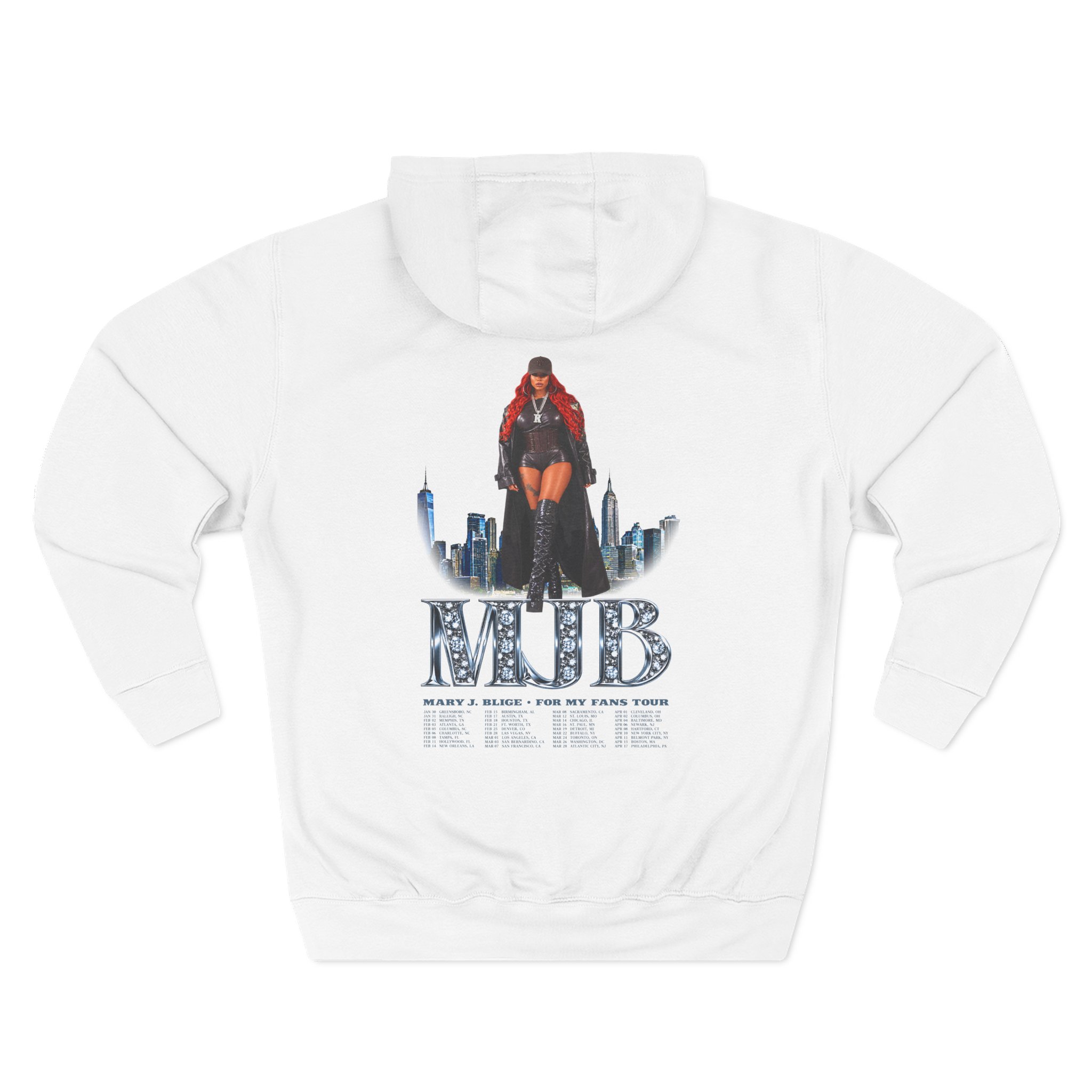 Mary J Blige Diamonds Three-panel Fleece Hoodie - Image 2
