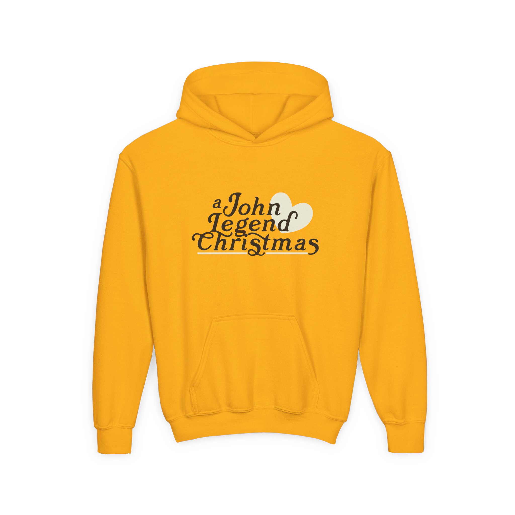 John Legend Christmas Youth Heavy Blend Hooded Sweatshirt - Image 7