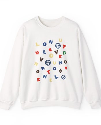 Love on Tour Letras Unisex Heavy Blend™ Crewneck Sweatshirt