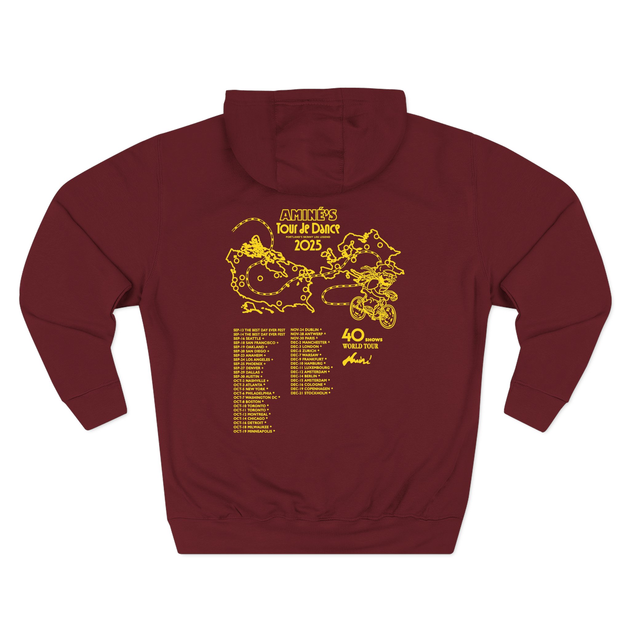 Aminé You're Beautiful Tour Three-Panel Fleece Hoodie - Image 10