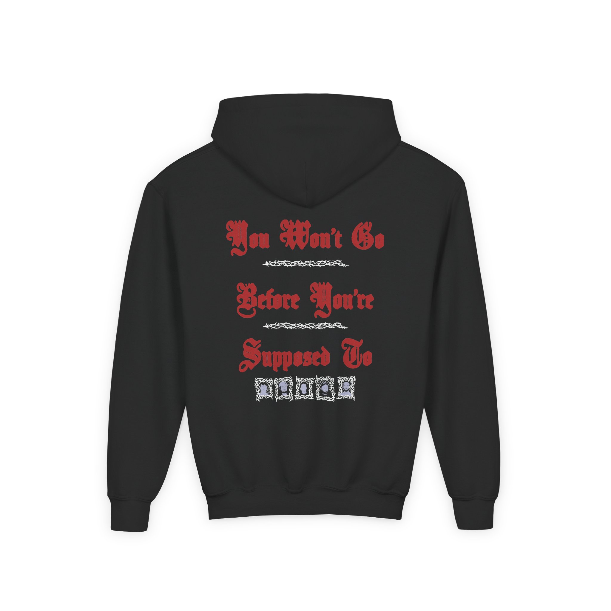 Knocked Loose Girl Knife Suffocate Youth Heavy Blend Hooded Sweatshirt - Image 2