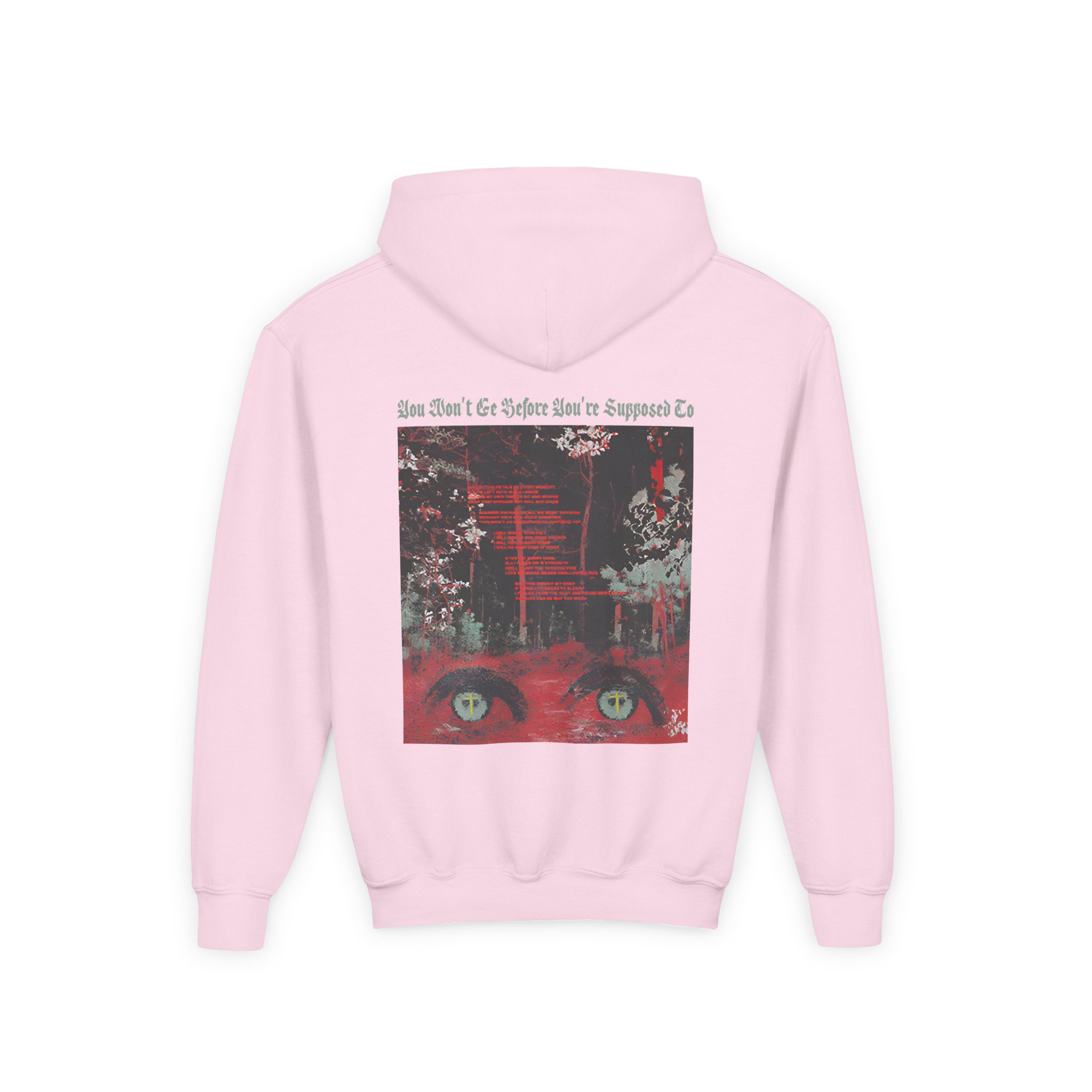 Knocked Loose Collecting Petals Youth Heavy Blend Hooded Sweatshirt - Image 4