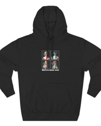Daft Punk Work is never over Three-Panel Fleece Hoodie