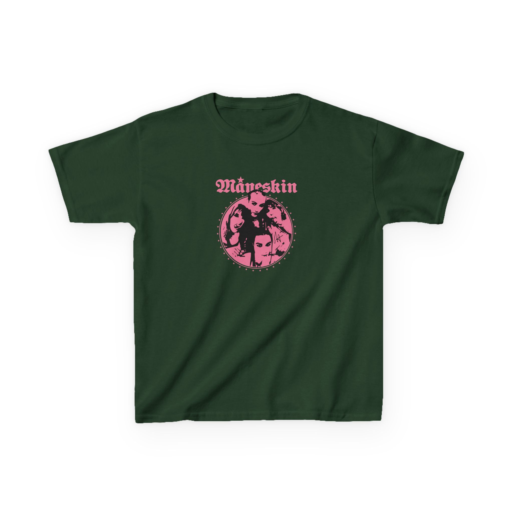 Kids Maneskin Pink Fisheye Band Heavy Cotton™ Tee - Image 3