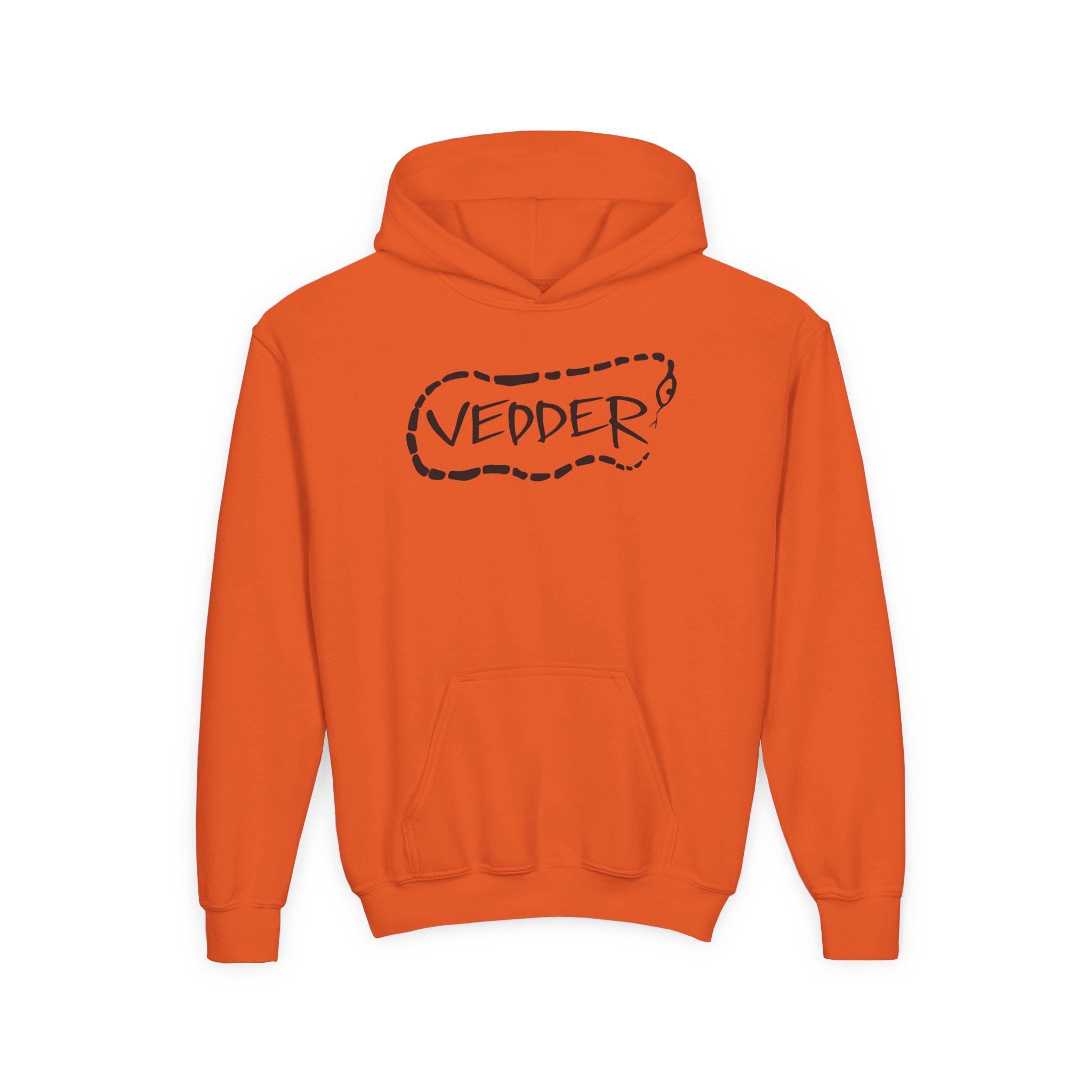 Eddie Vedder Stencil Snake Youth Heavy Blend Hooded Sweatshirt - Image 7