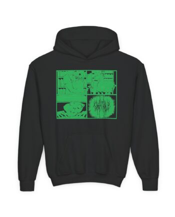 Chat Pile Green Rat Boy Youth Heavy Blend Hooded Sweatshirt