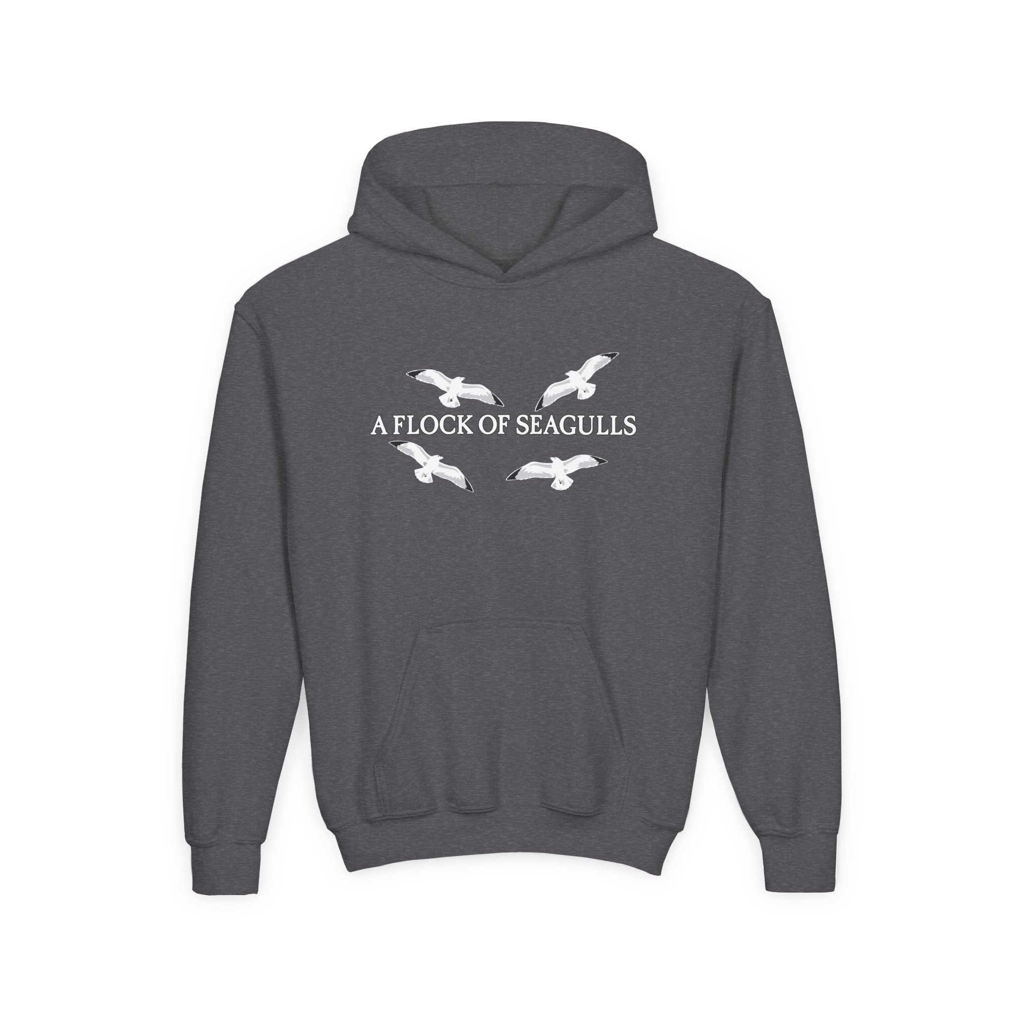 A Flock of Seagulls “Seagulls” Youth Heavy Blend Hooded Sweatshirt - Image 9