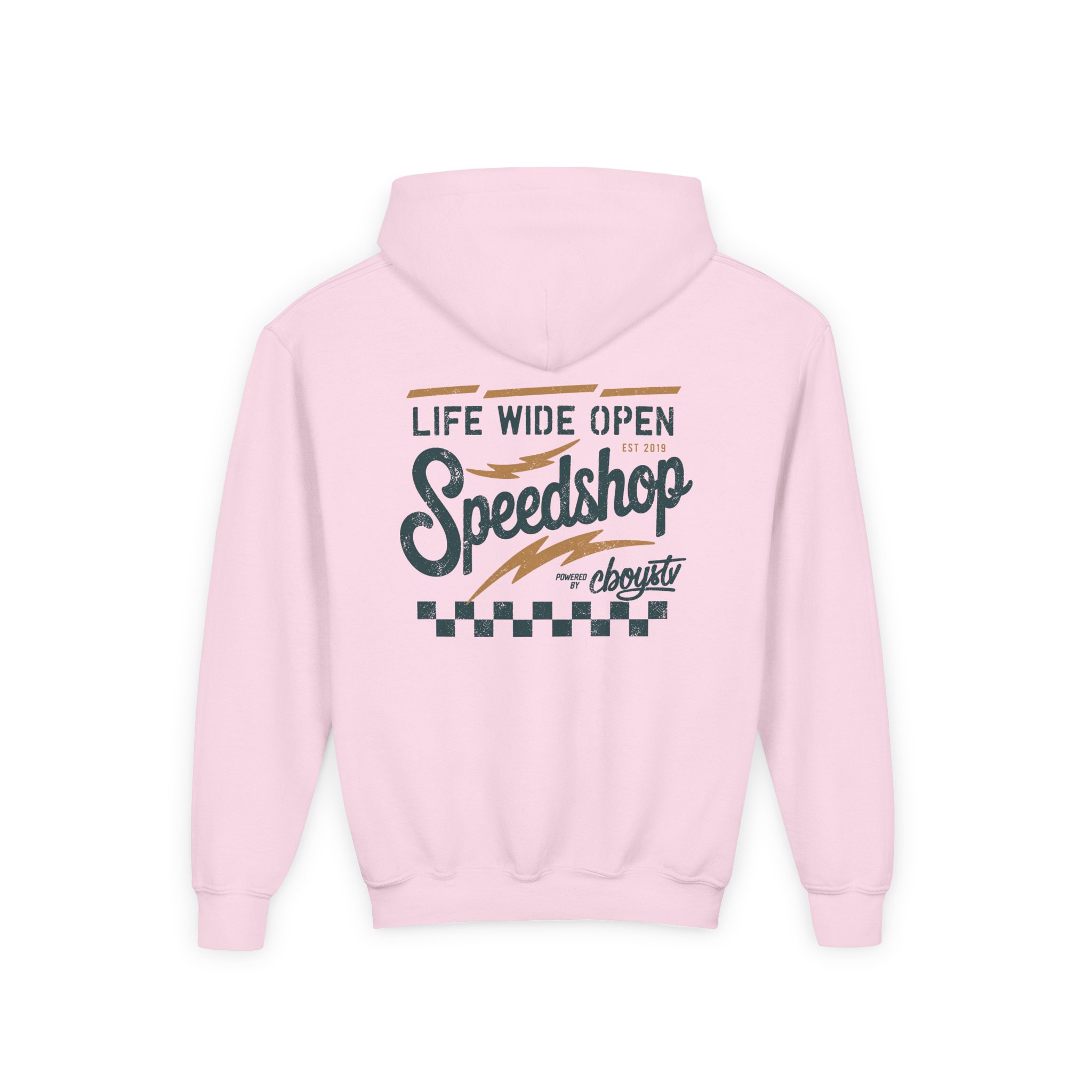 Cboystv Speed Shop Youth Heavy Blend Hooded Sweatshirt - Image 8