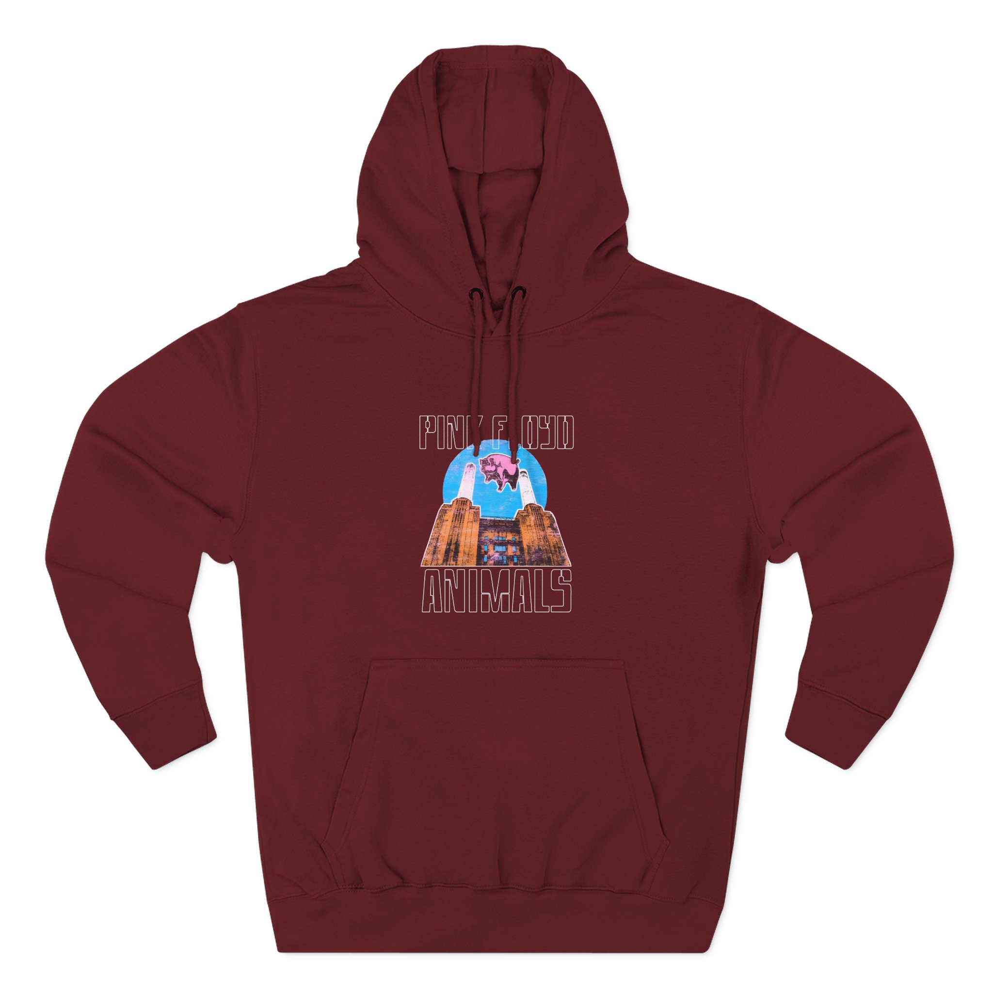 Pink Floyd Animals Pink Three-Panel Fleece Hoodie - Image 11