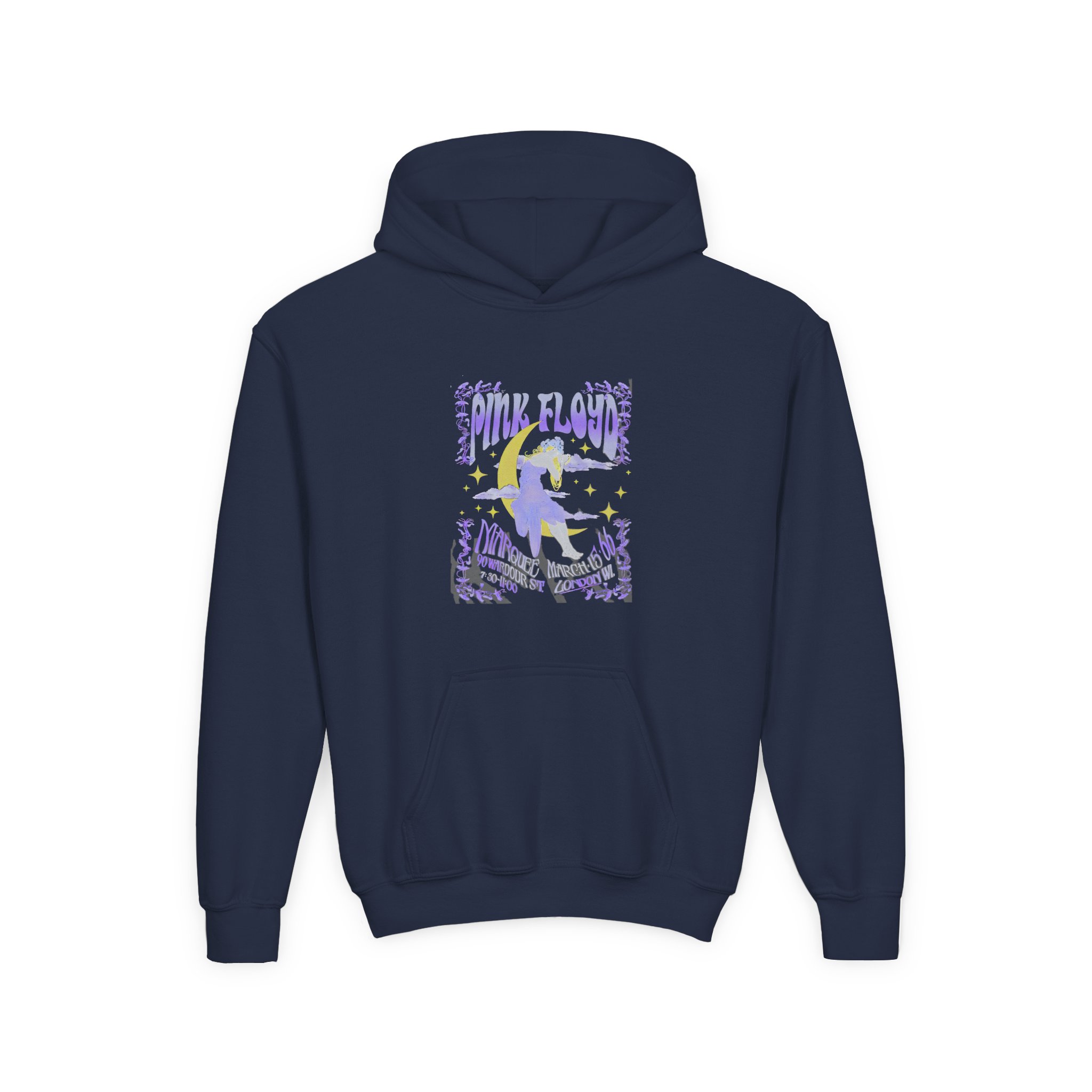 Pink Floyd Marquee Youth Heavy Blend Hooded Sweatshirt - Image 5