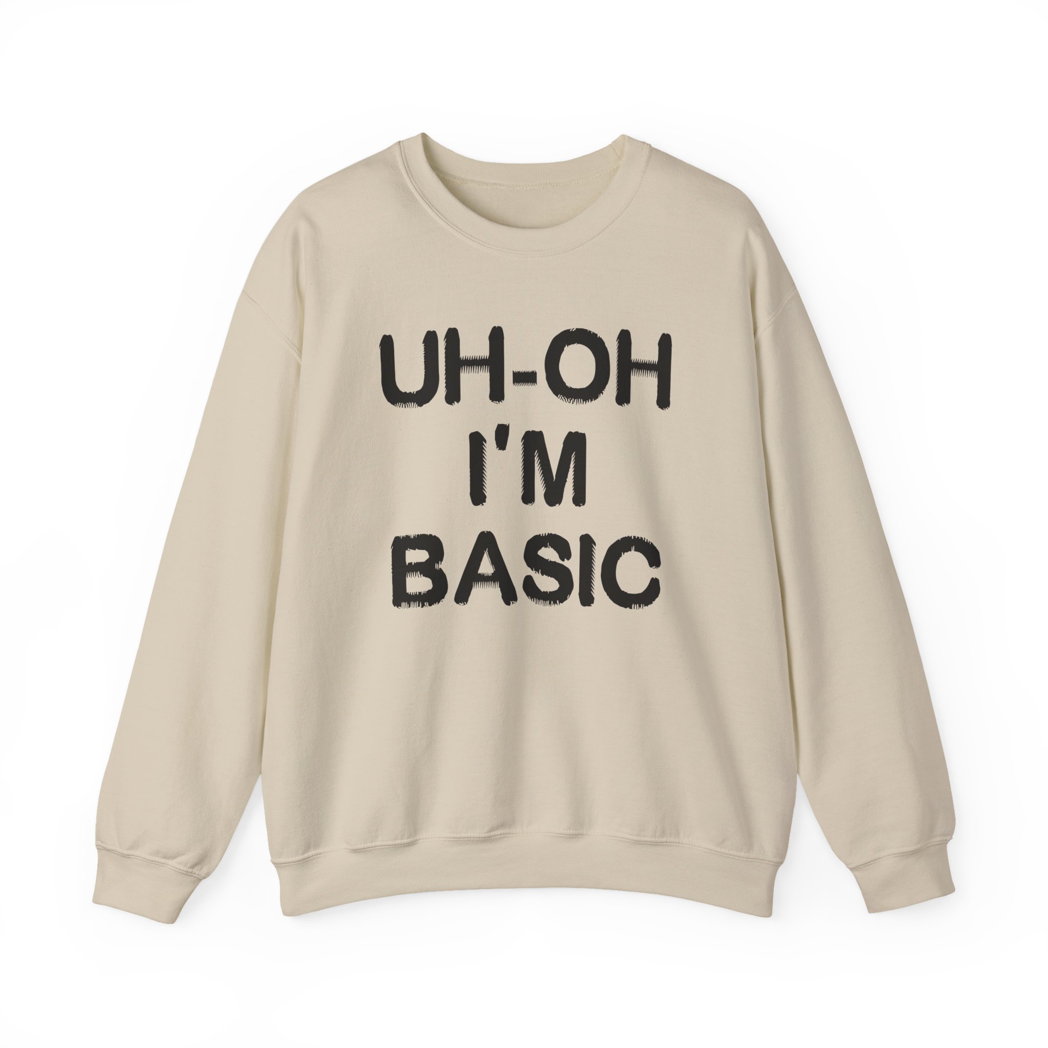 Djo Uh-oh I'm Basic Unisex Heavy Blend™ Crewneck Sweatshirt - Image 5